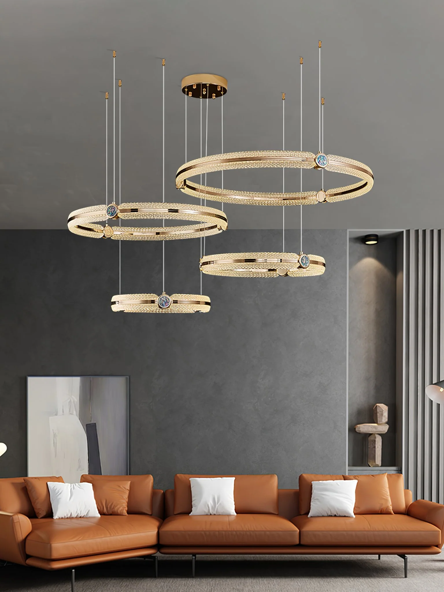 Creative Ring Chandelier - Image 18