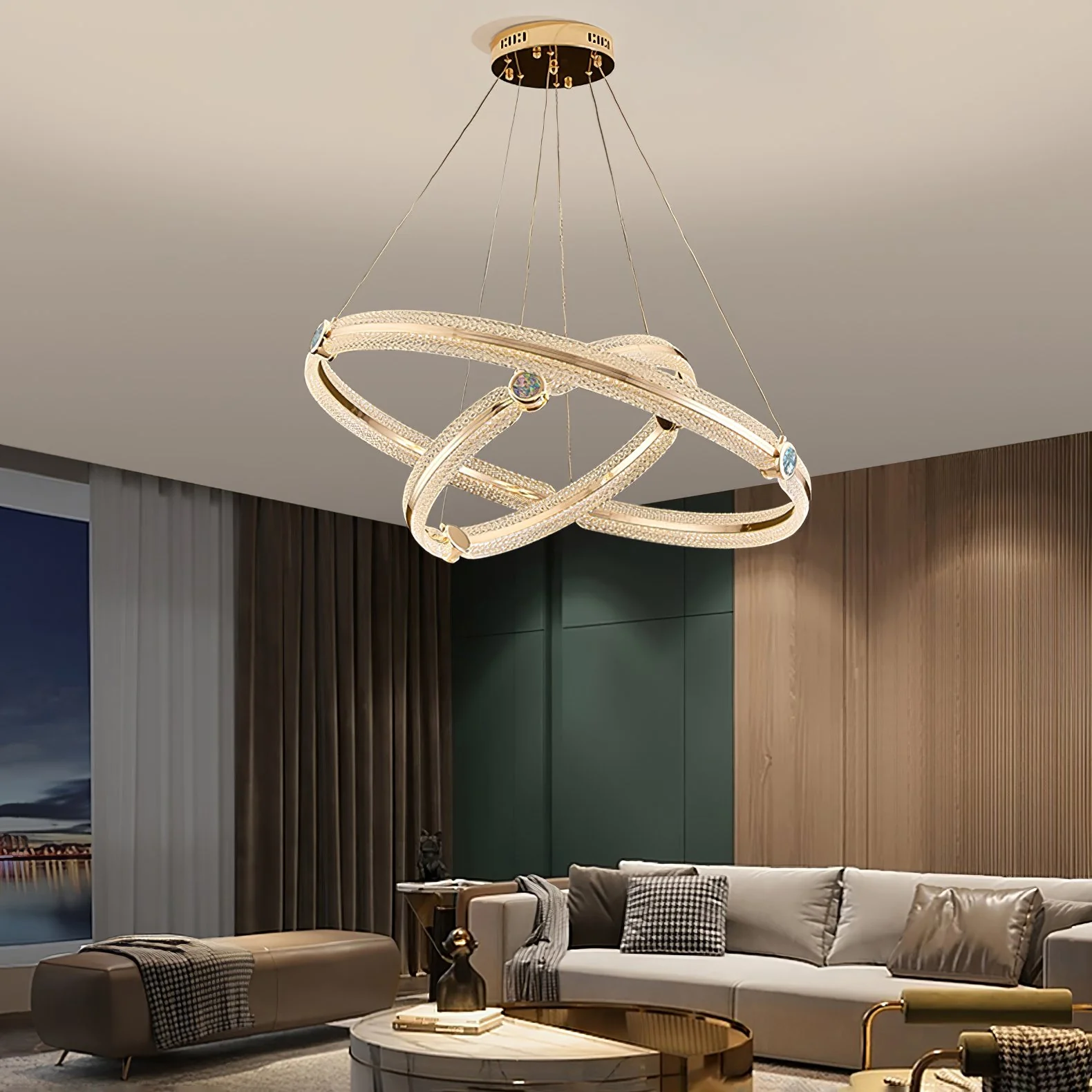 Creative Ring Chandelier - Image 20