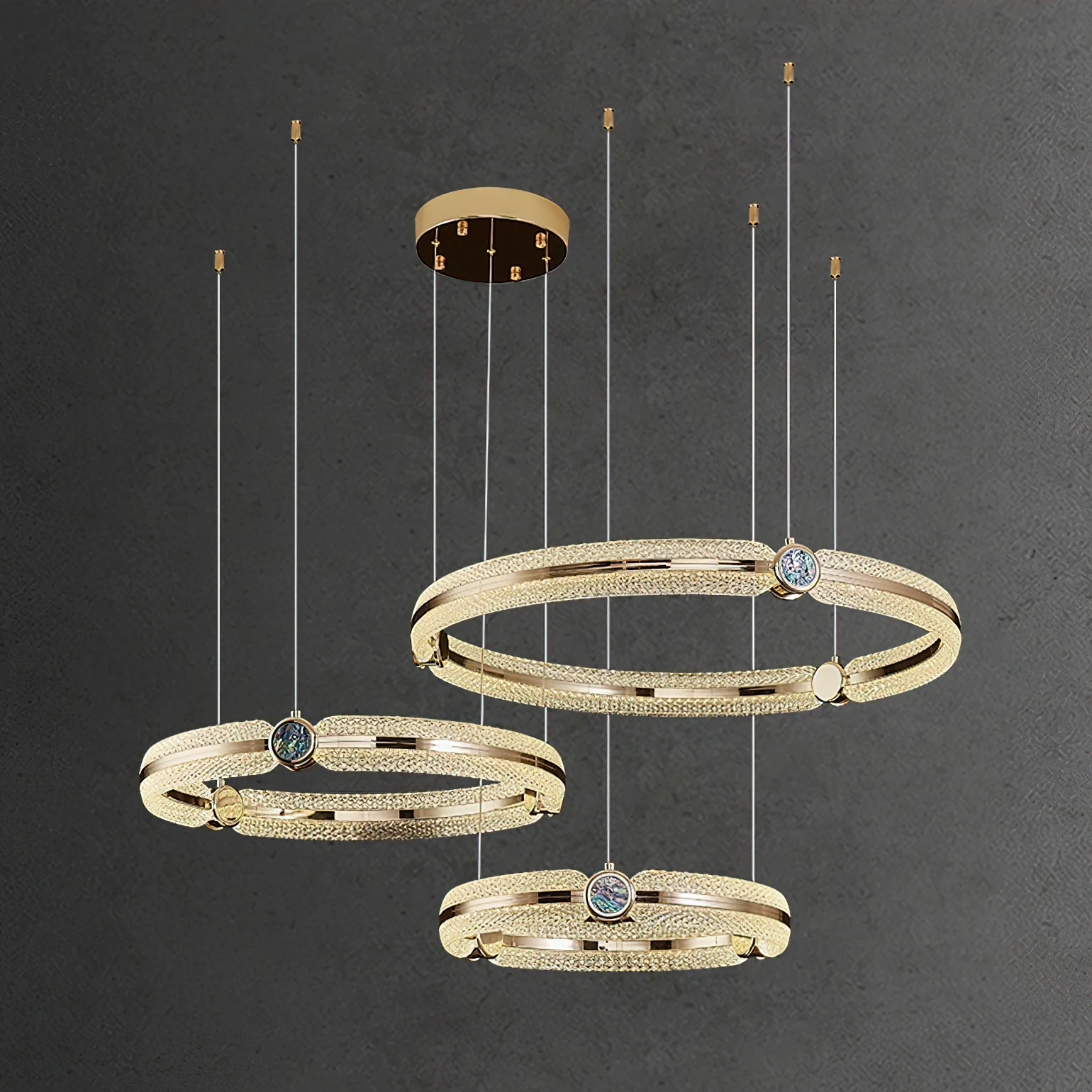 Creative Ring Chandelier - Image 31
