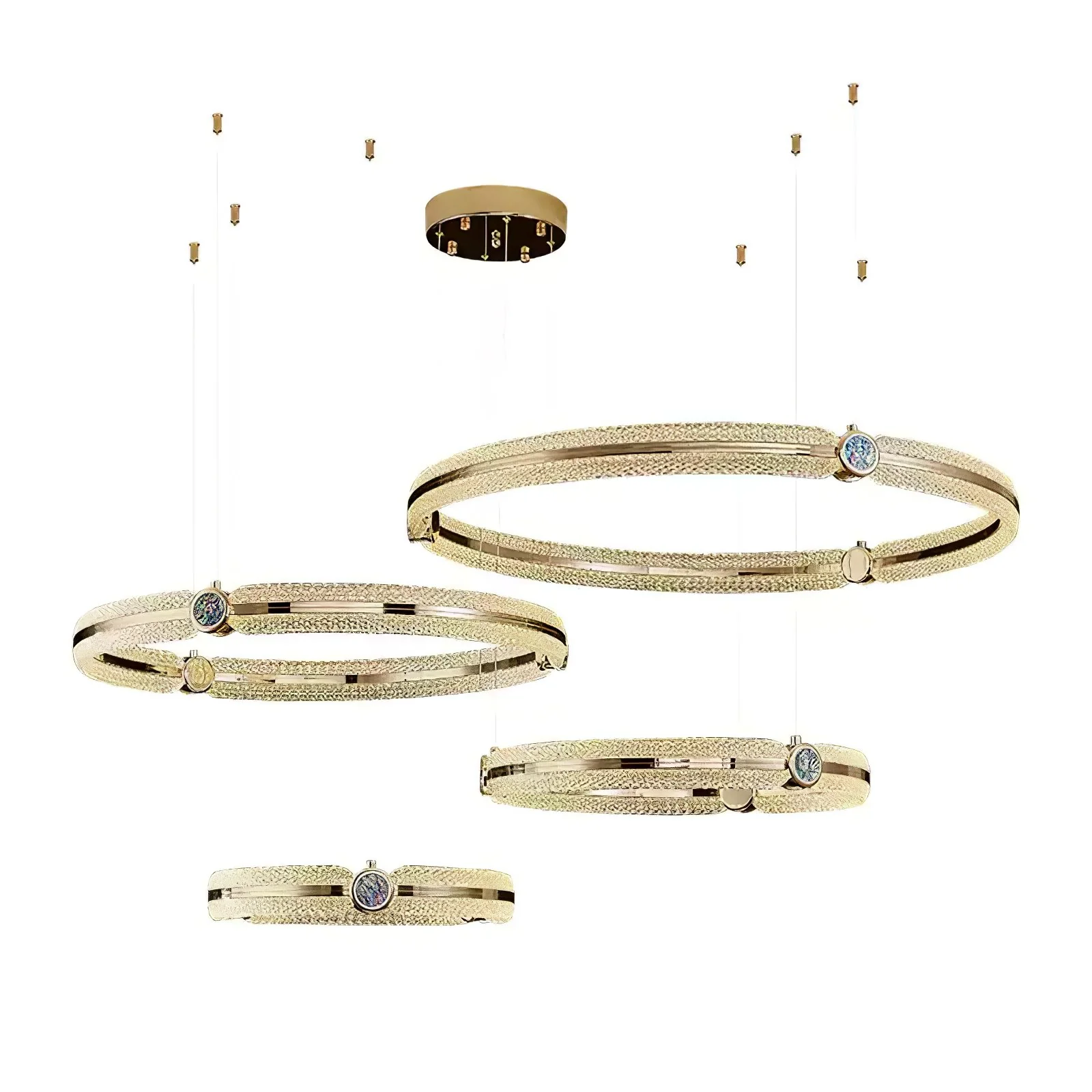 Creative Ring Chandelier - Image 36