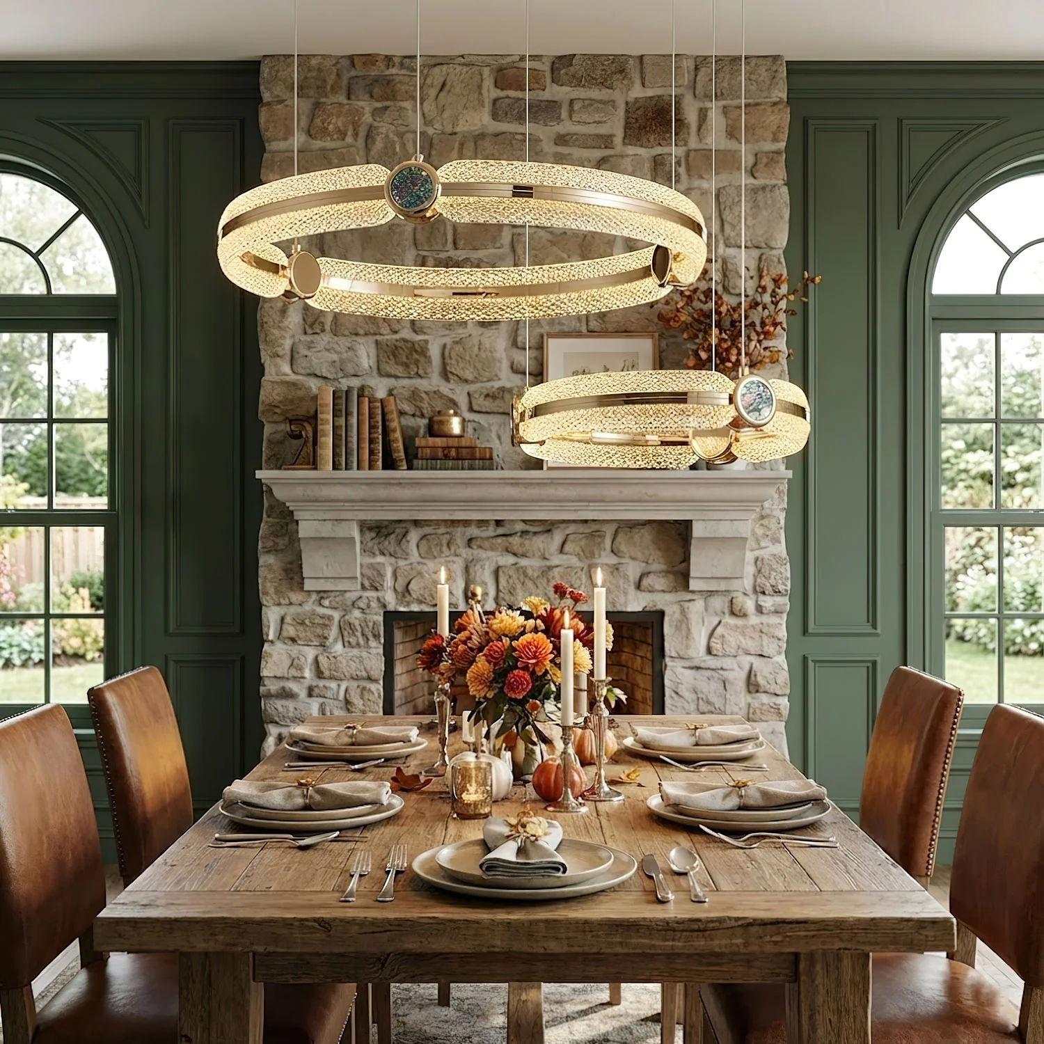 Creative Ring Chandelier - Image 5