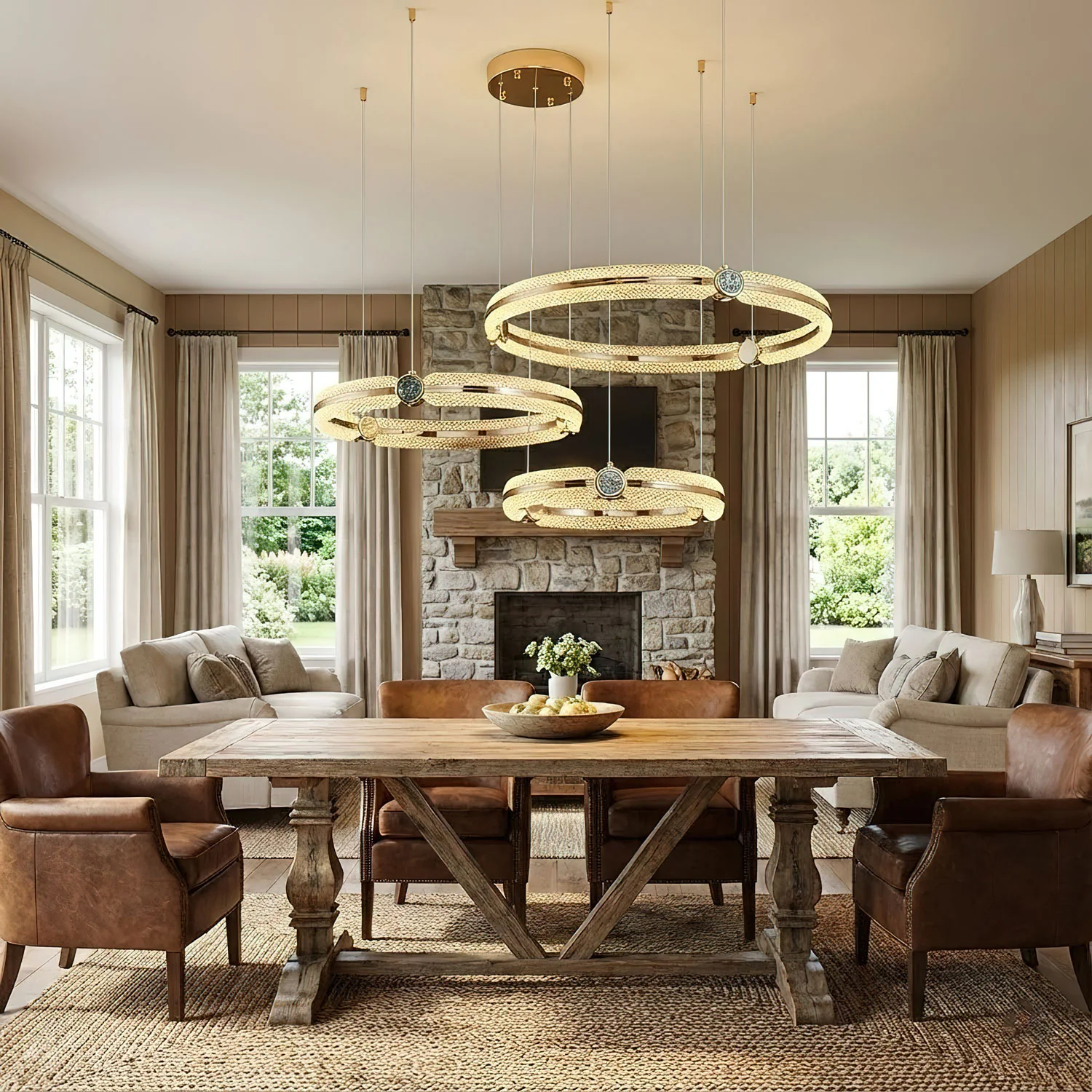 Creative Ring Chandelier - Image 7