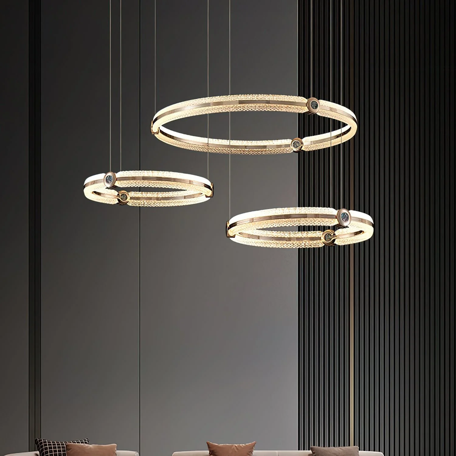 Creative Ring Chandelier - Image 8