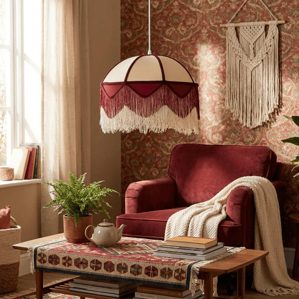 Cremisi Fringe Dome Pendant Light - Image 11