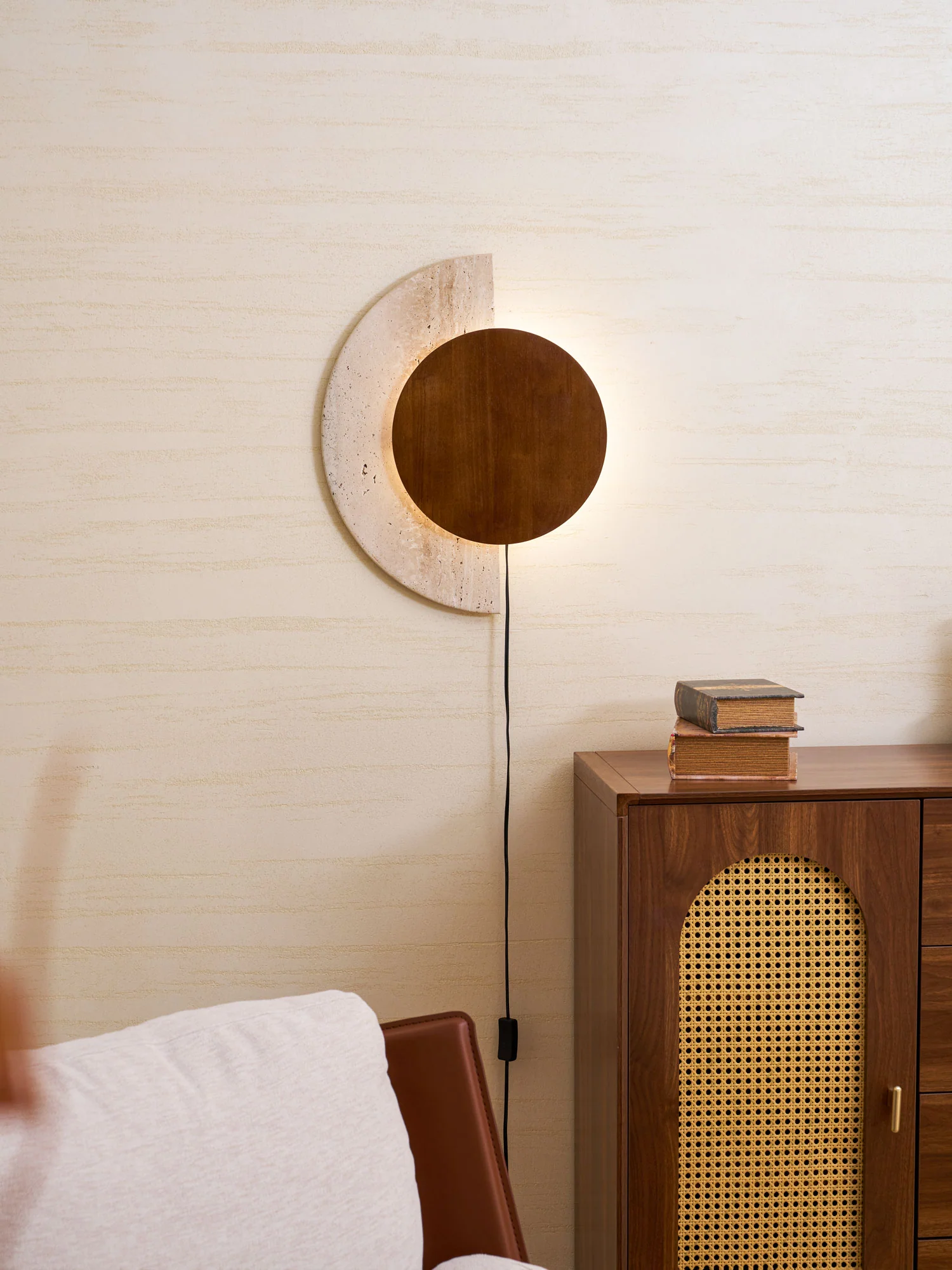 Crescent Halo Plug-in Wall Sconce - Image 16