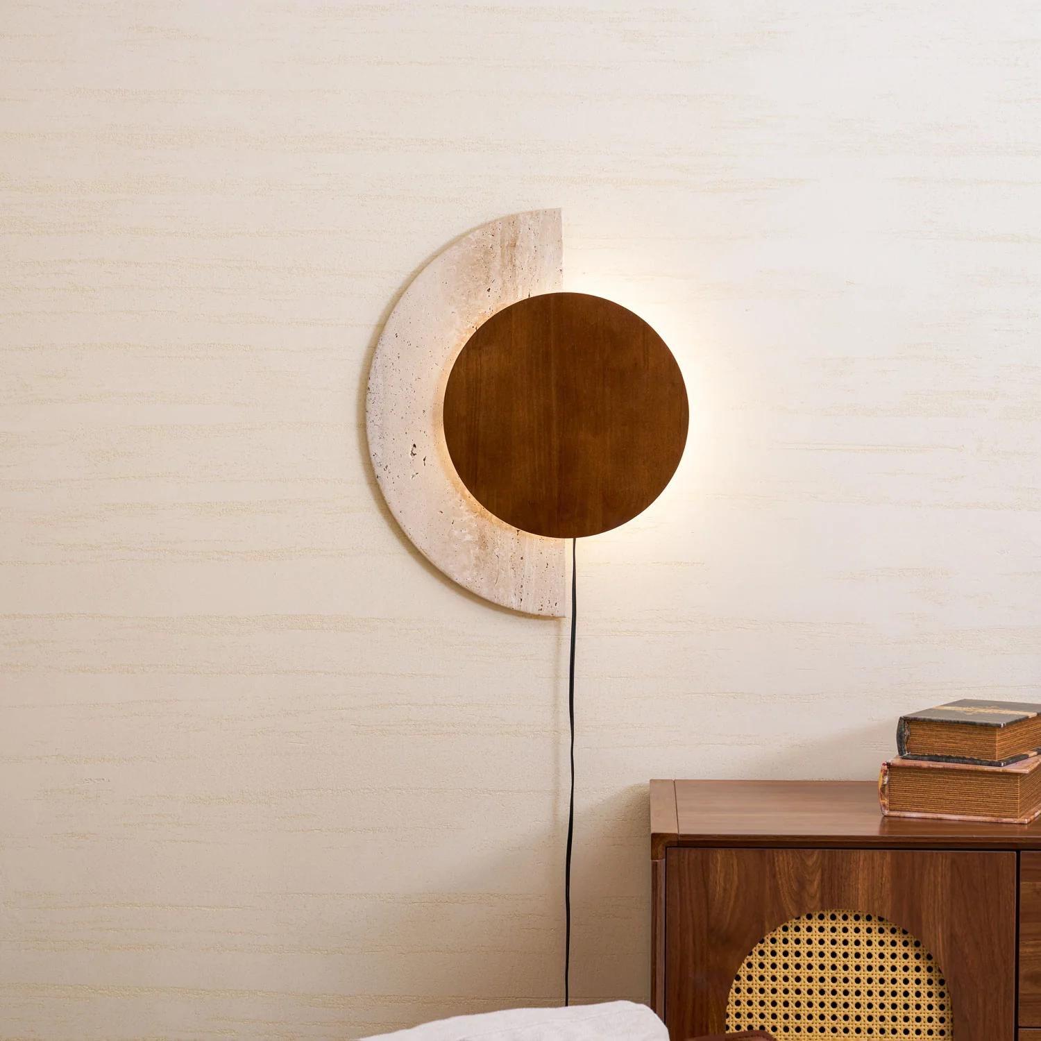 Crescent Halo Plug-in Wall Sconce - Image 23