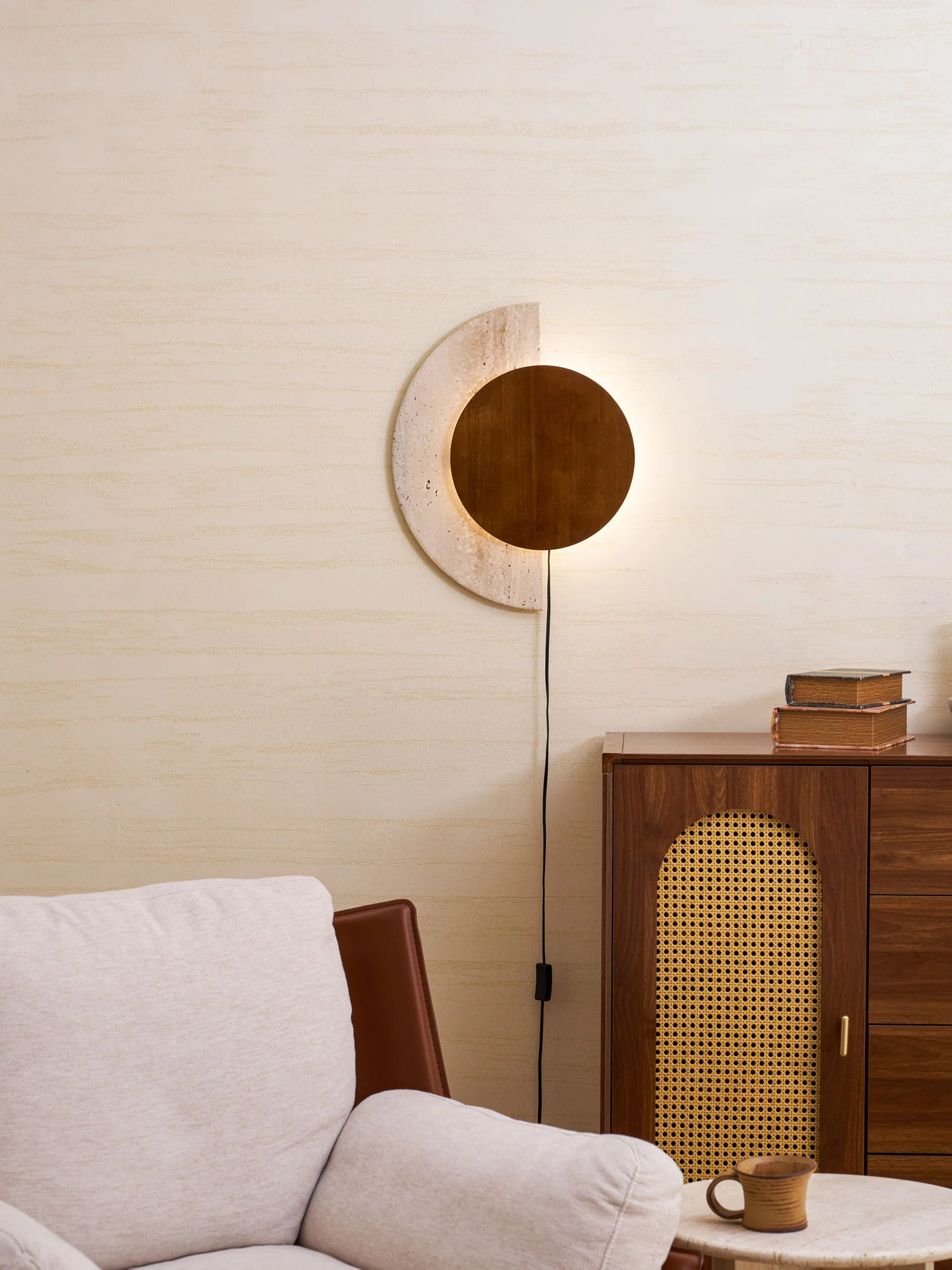 Crescent Halo Plug-in Wall Sconce - Image 24