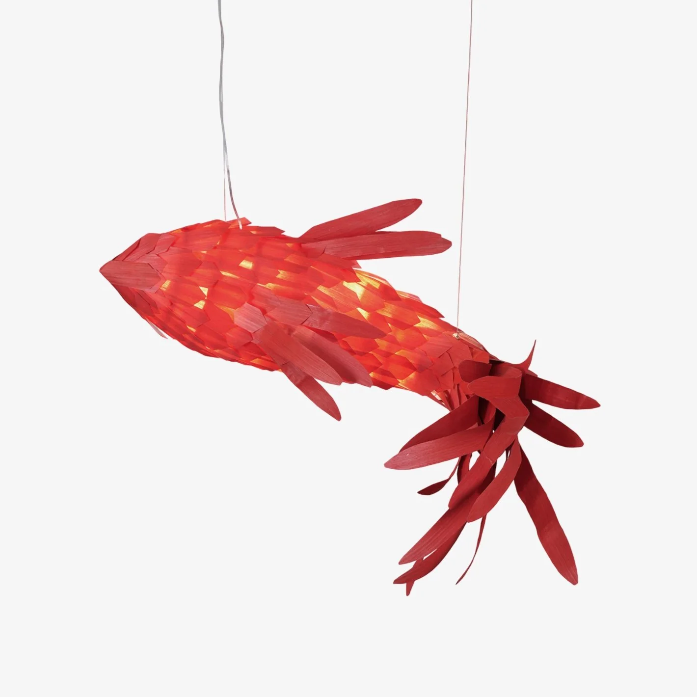 Crimson Swirl Koi Chandelier - Image 33