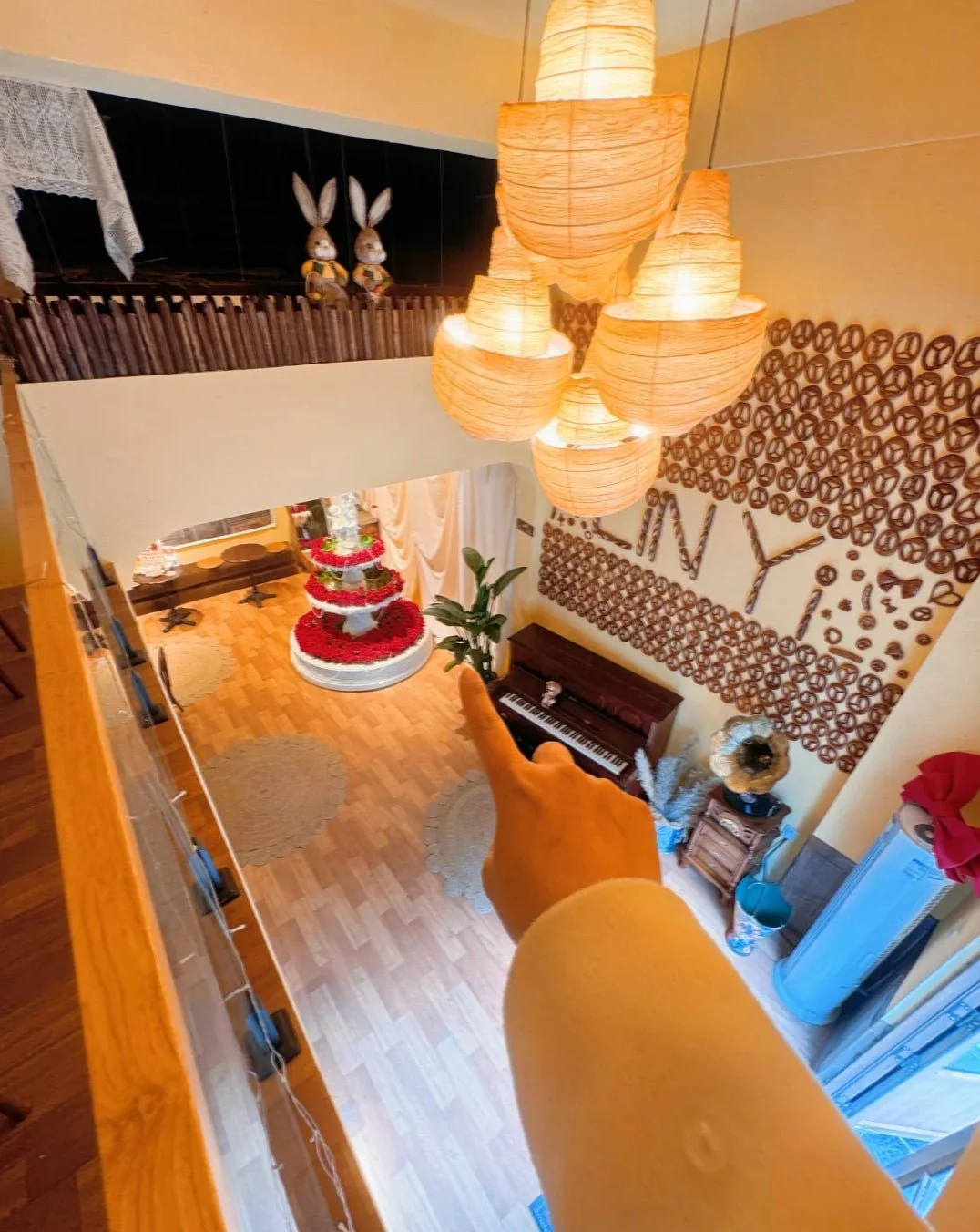 Croissant Fabric Pendant Light - Image 11
