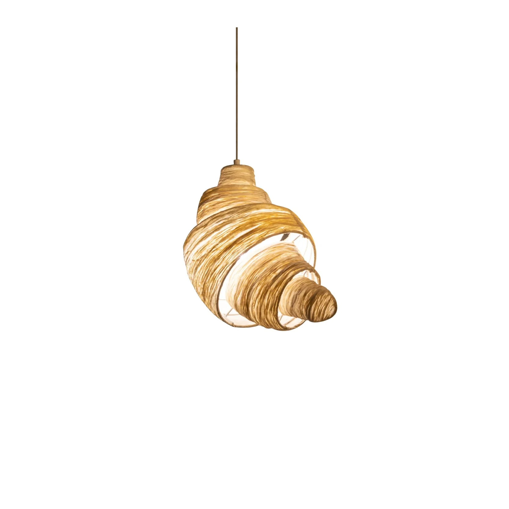 Croissant Fabric Pendant Light - Image 15