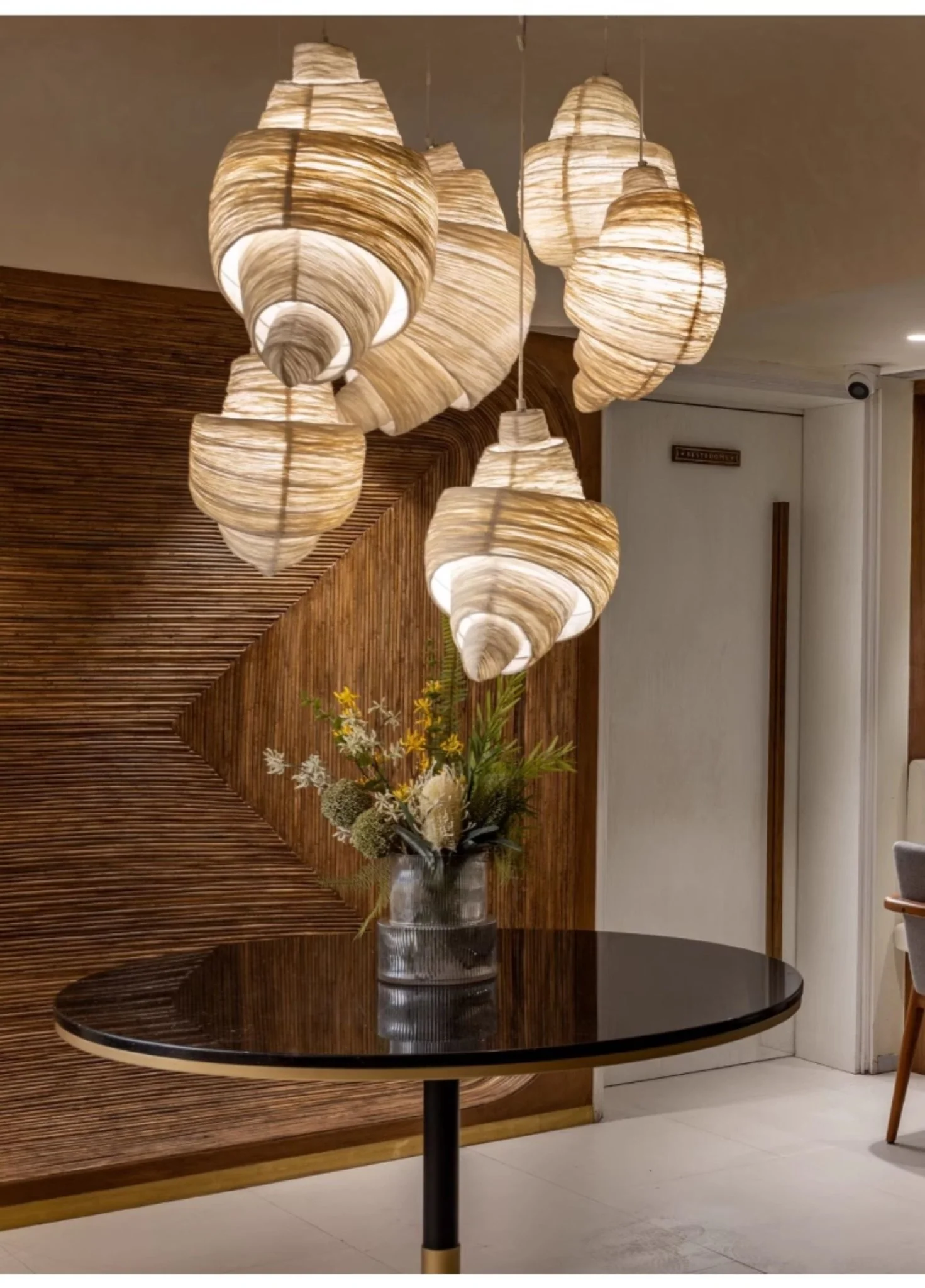 Croissant Fabric Pendant Light - Image 5