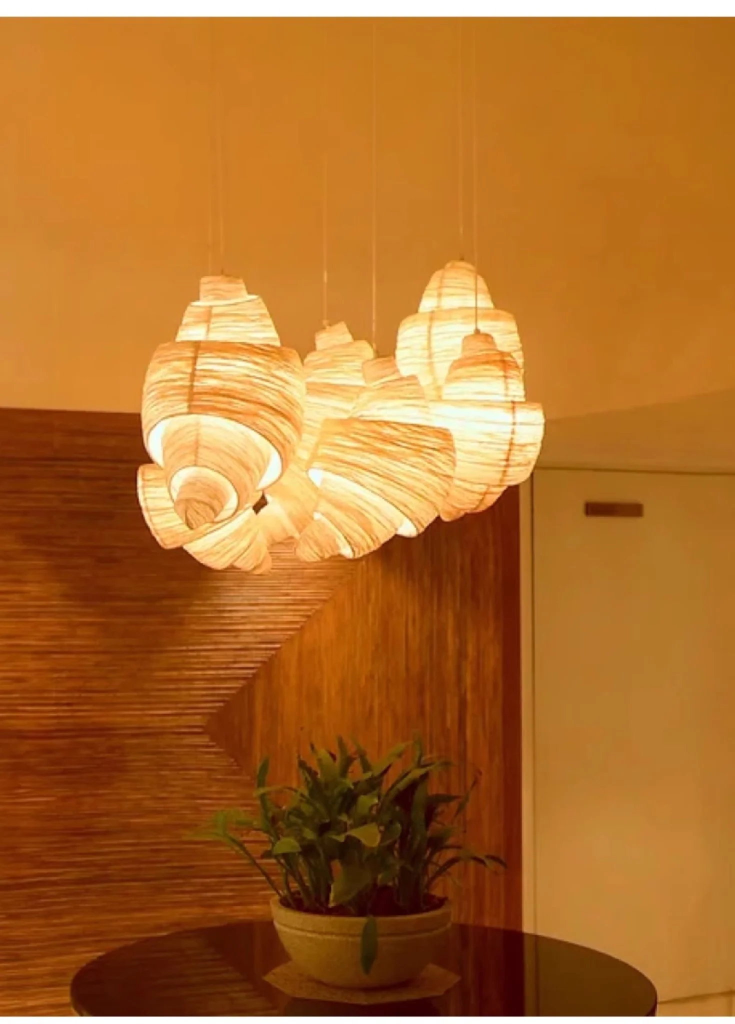 Croissant Fabric Pendant Light - Image 7