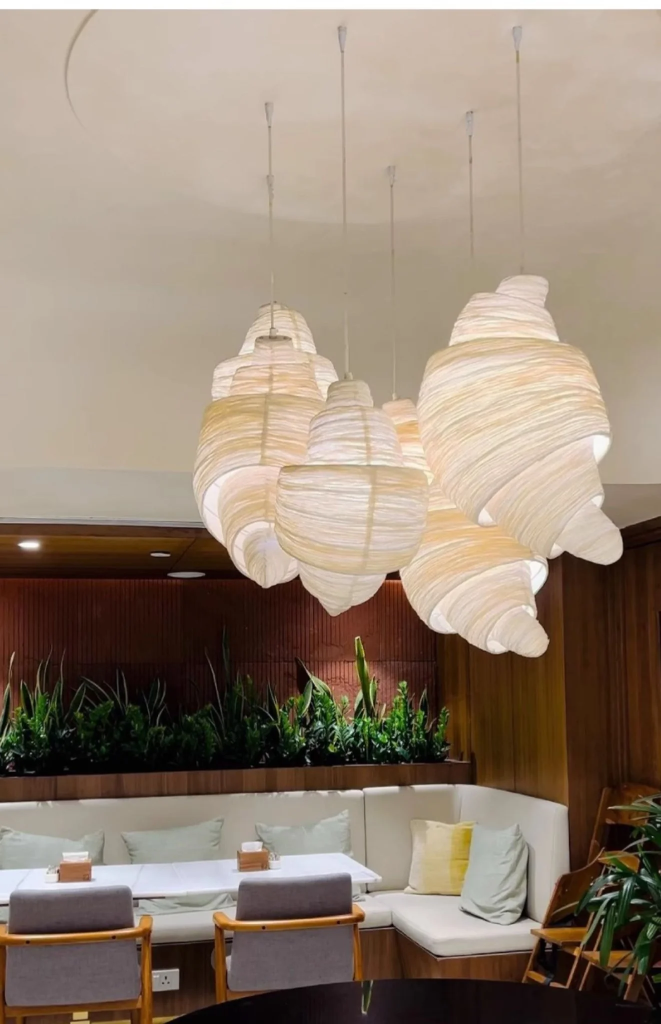 Croissant Fabric Pendant Light - Image 8
