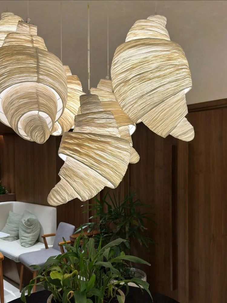 Croissant Fabric Pendant Light - Image 9