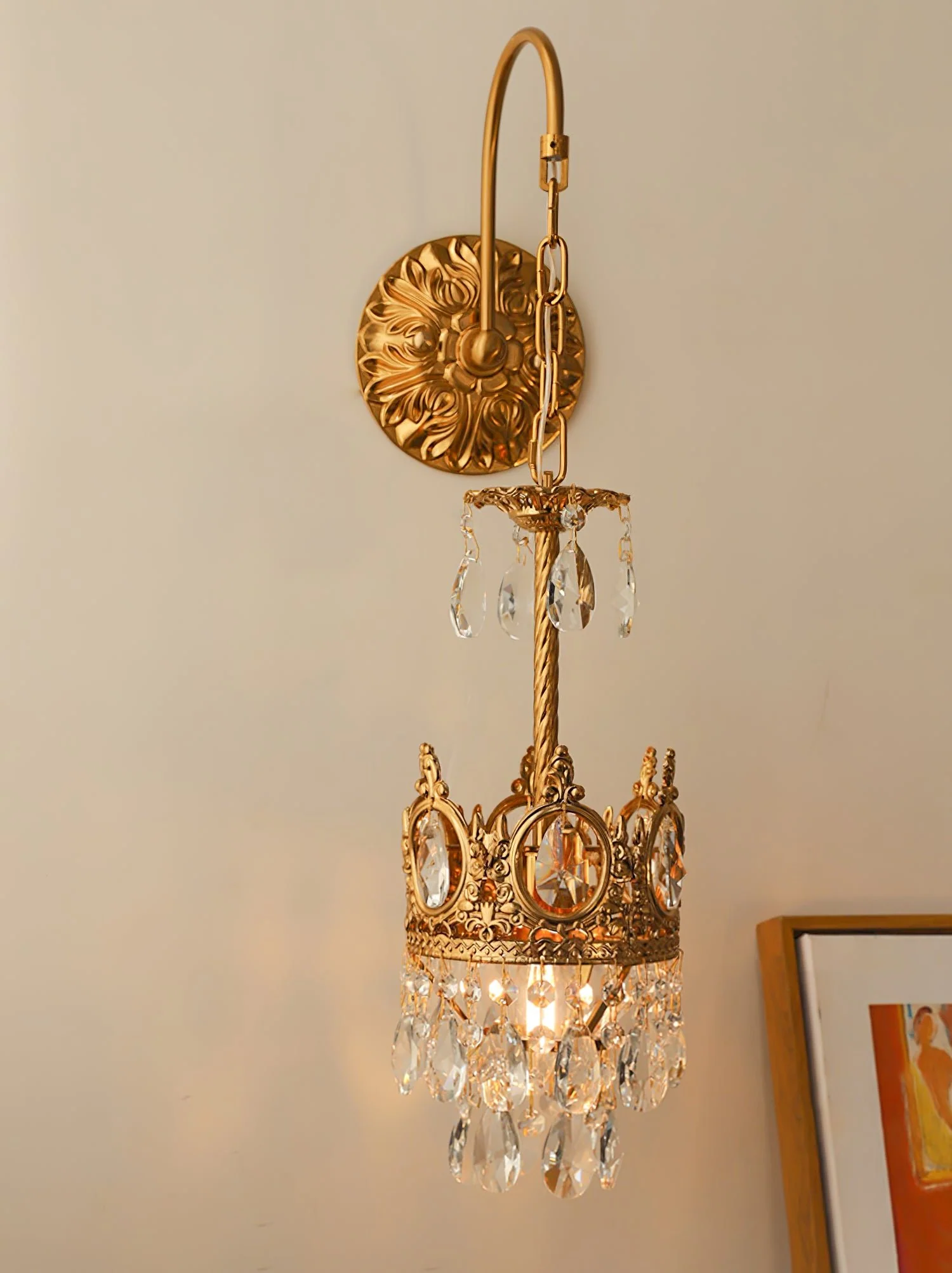 Crystal Crown Wall Light - Image 8