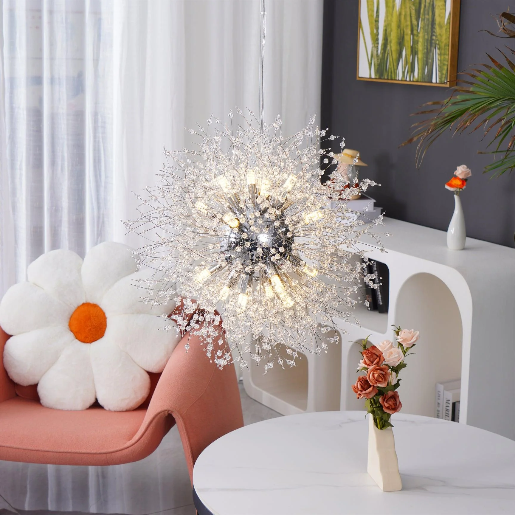 Crystal Dandelion Chandelier - Image 9