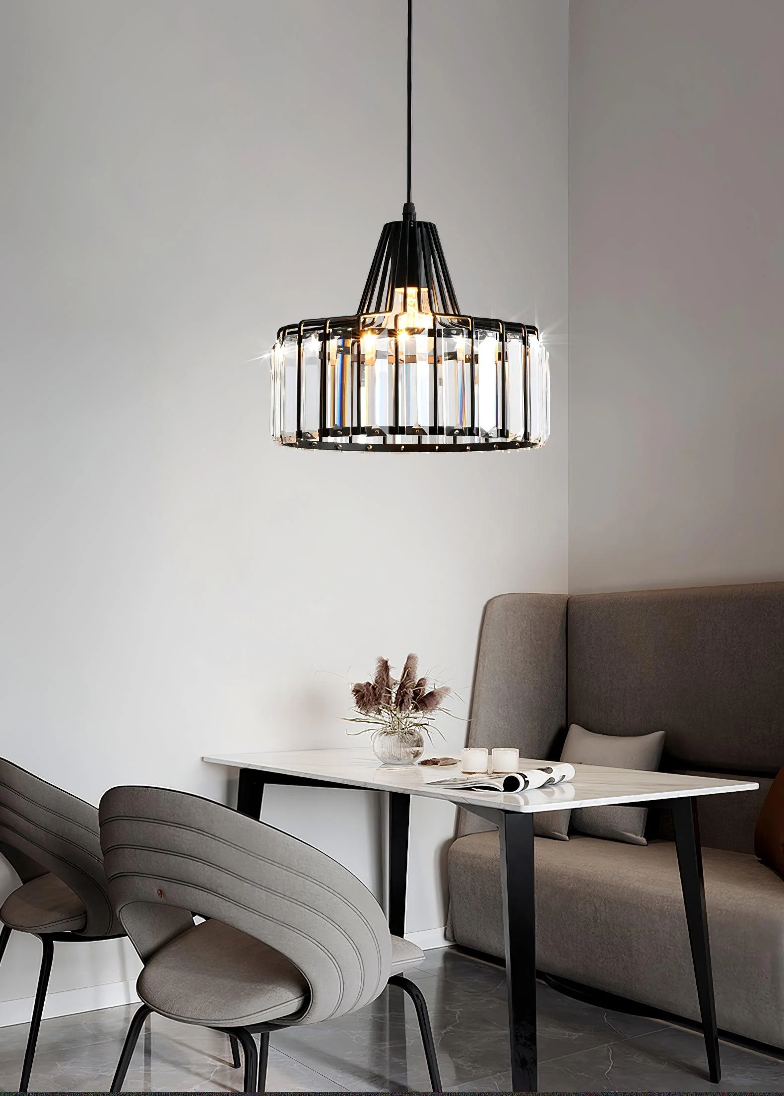Crystal Drum Pendant Lamp - Image 11