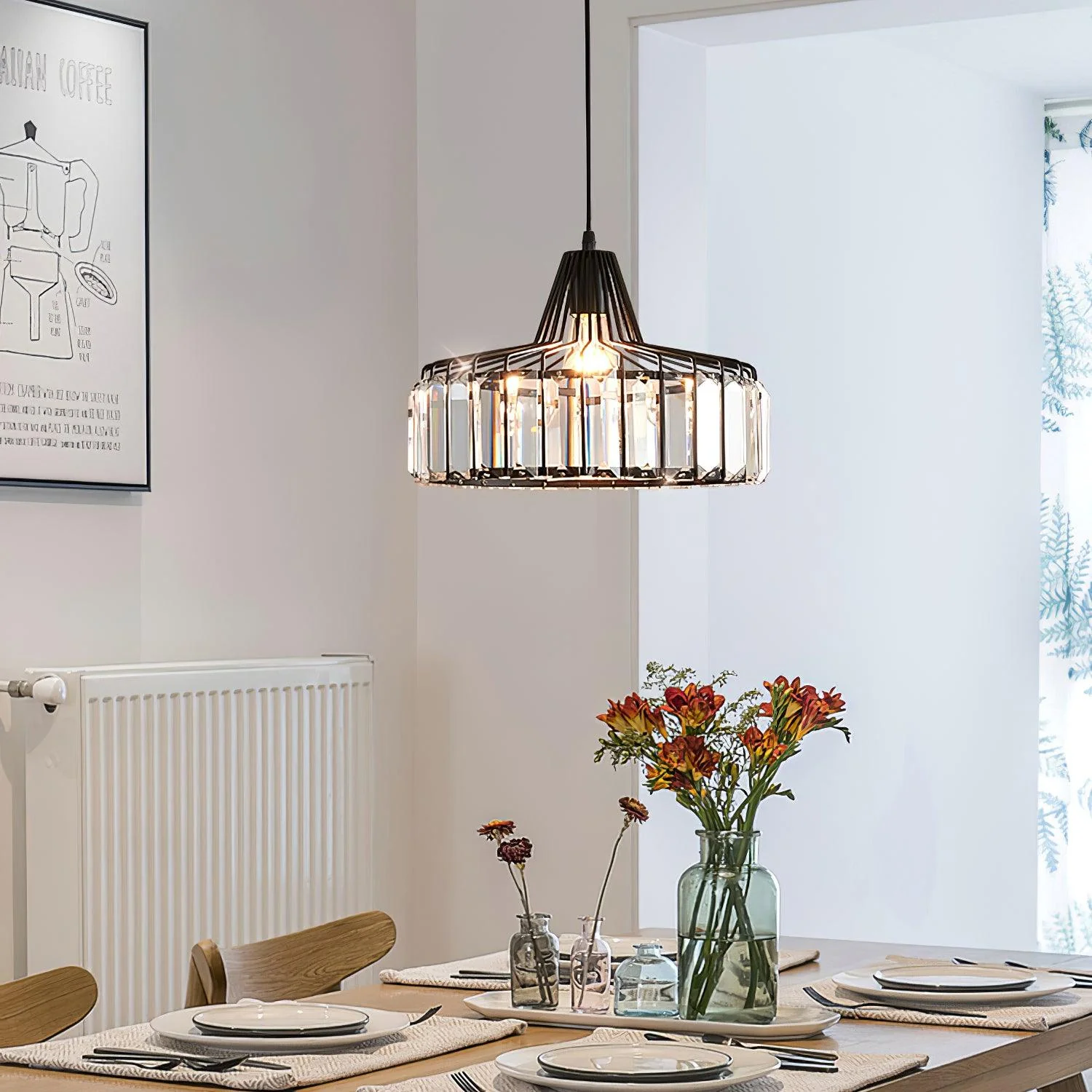 Crystal Drum Pendant Lamp - Image 7