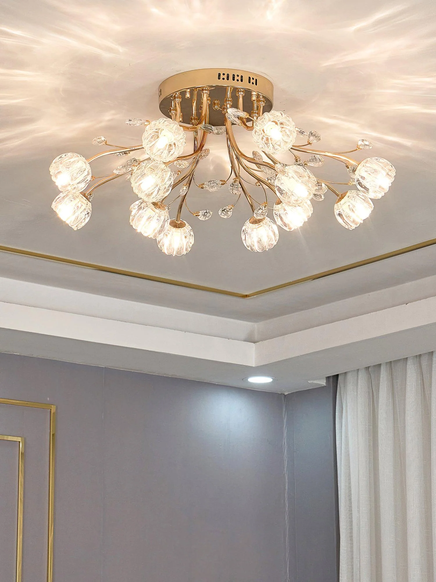 Crystal Flower Ceiling Light - Image 10