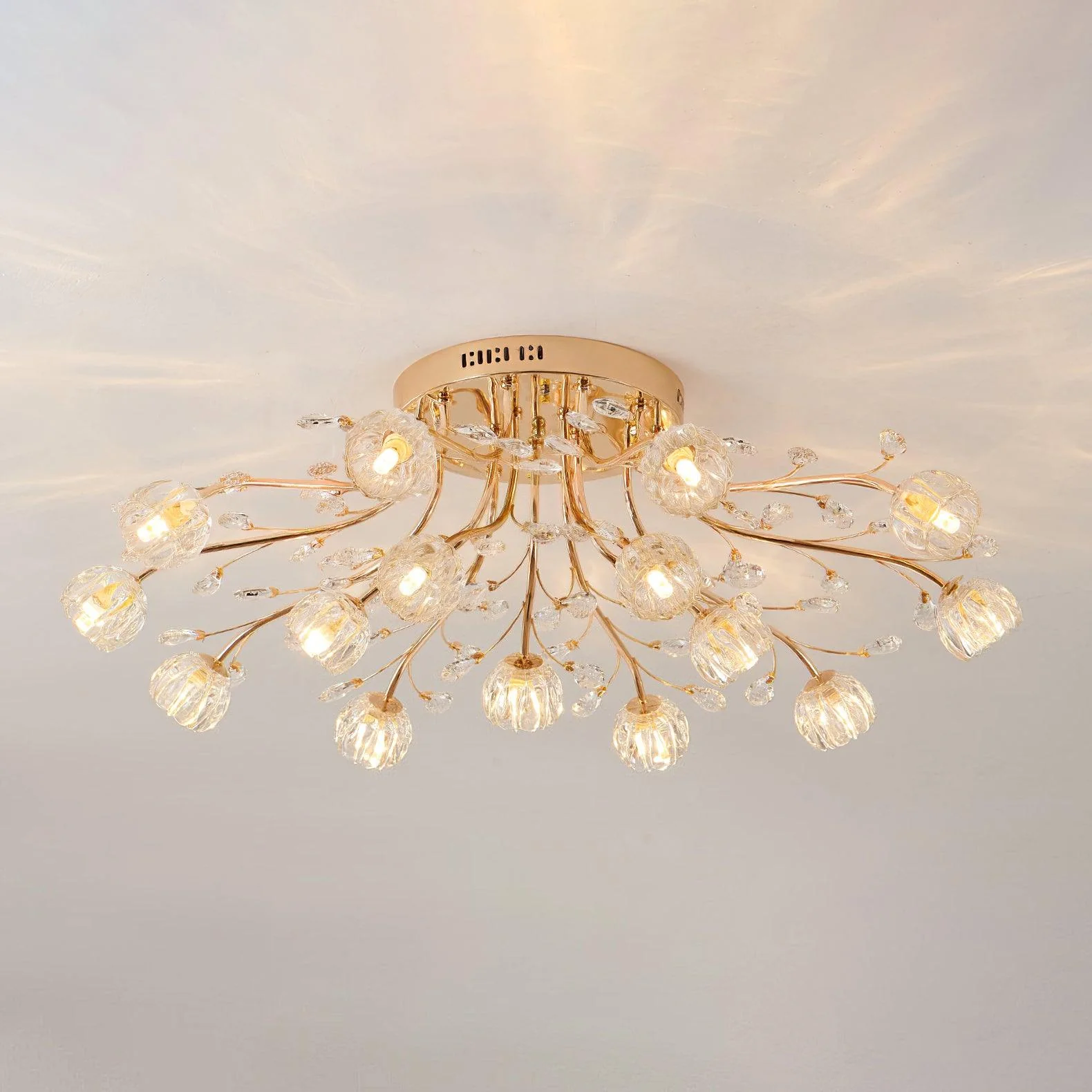 Crystal Flower Ceiling Light - Image 3