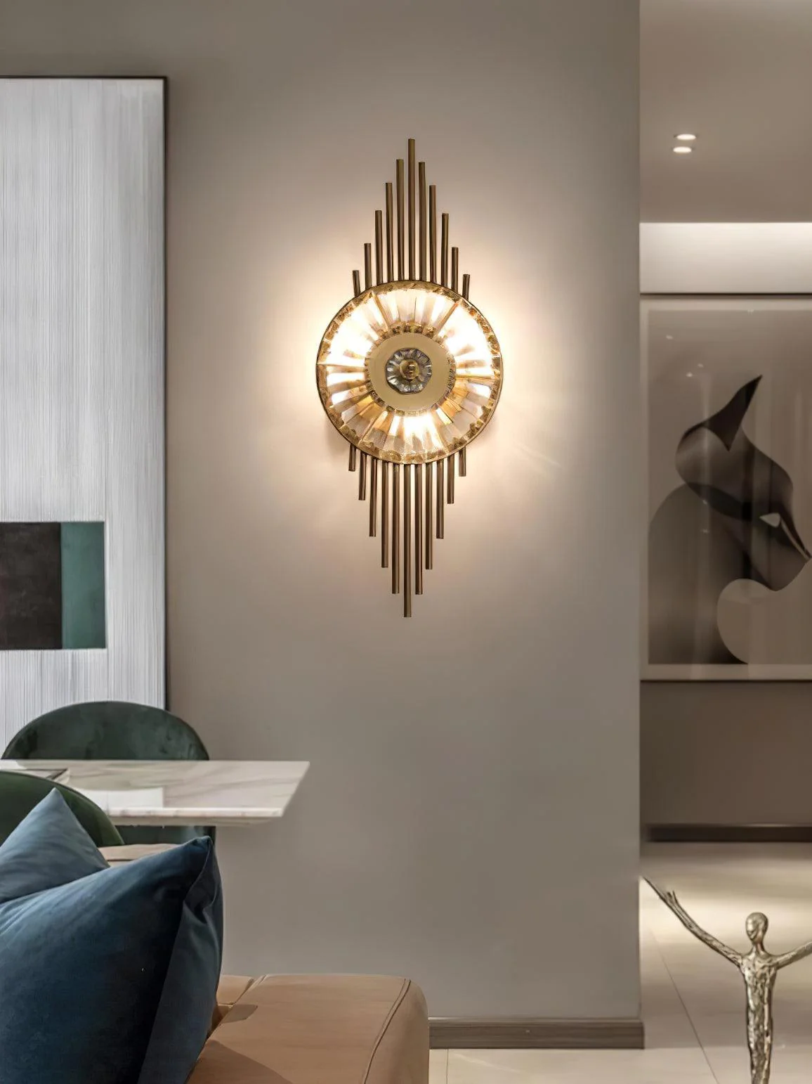 Crystal Gear Gold Wall Light - Image 10