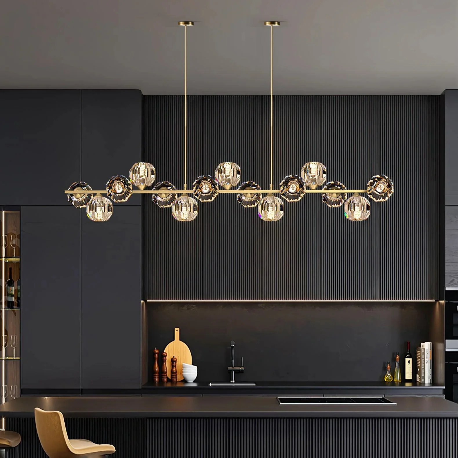 Crystal Glass Ball Chandelier - Image 2