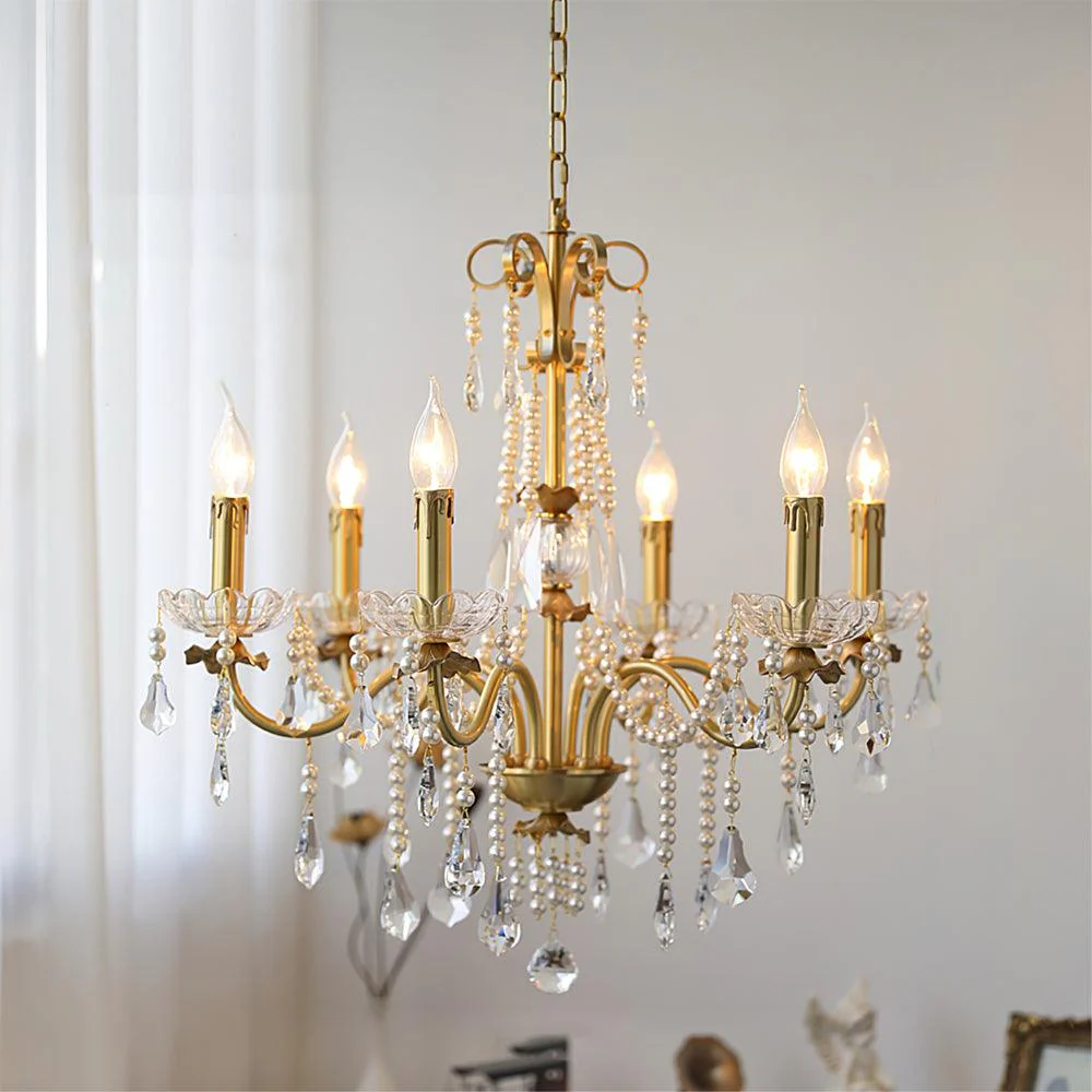 Crystal Pearl Chandelier - Image 2