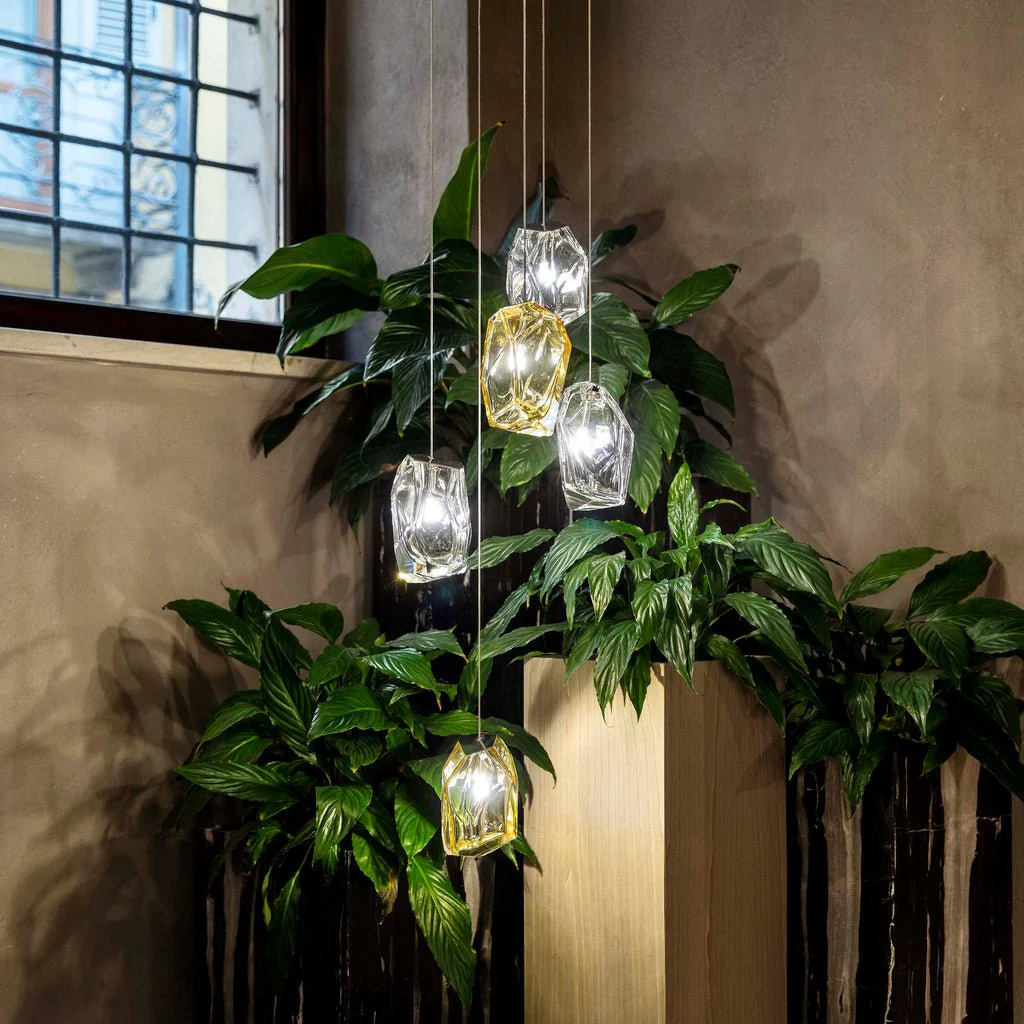 Crystal Rock Cluster Pendant Light - Image 2