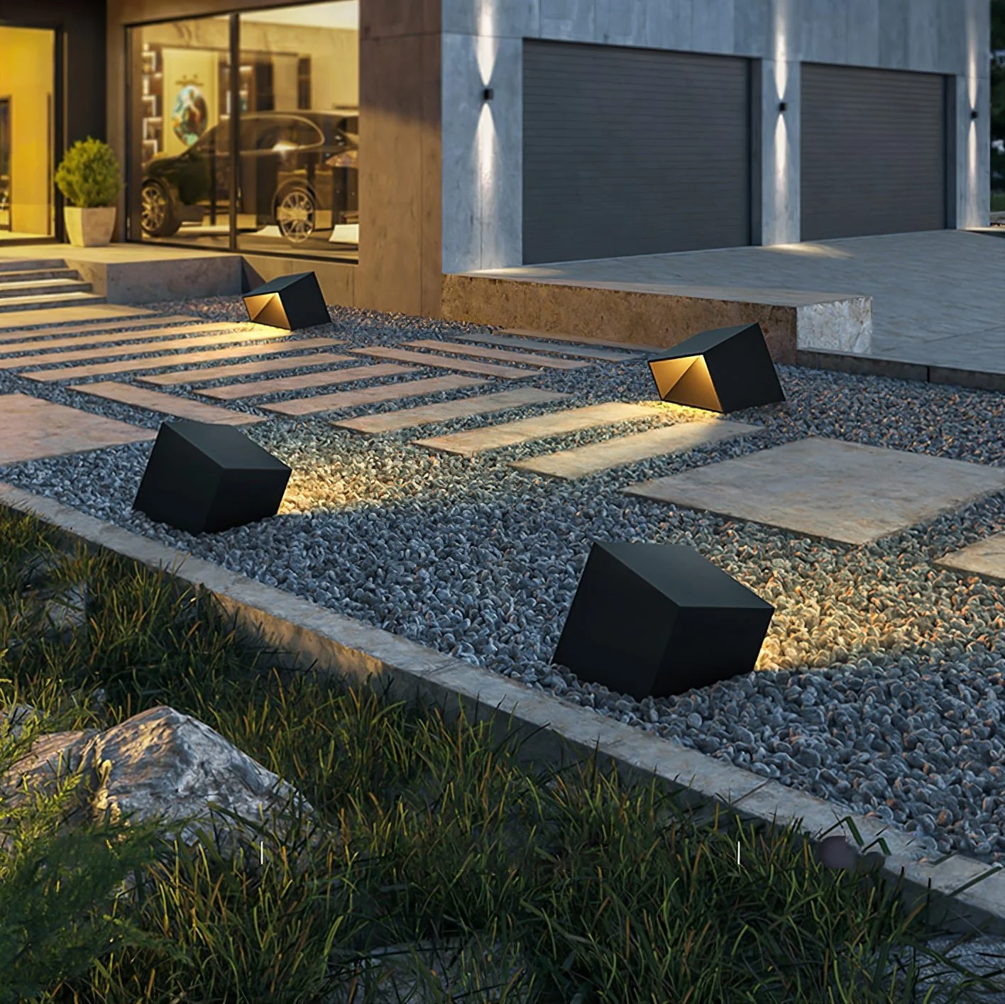 Cube Garden Solar Outdoor Light - Image 2