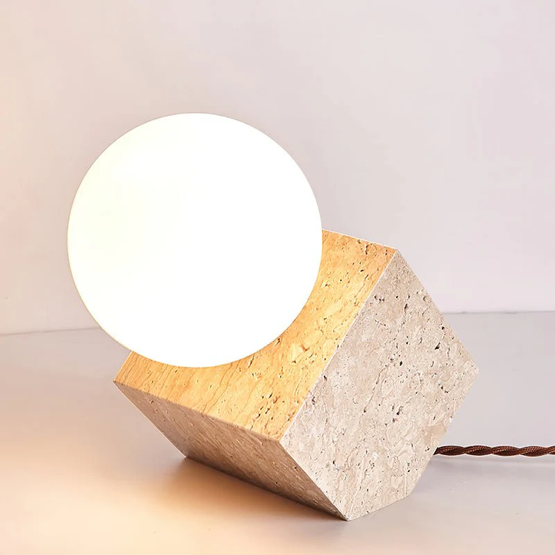 Cube Stone Table Lamp - Image 4