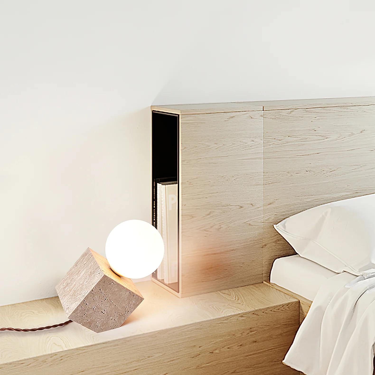 Cube Stone Table Lamp - Image 9