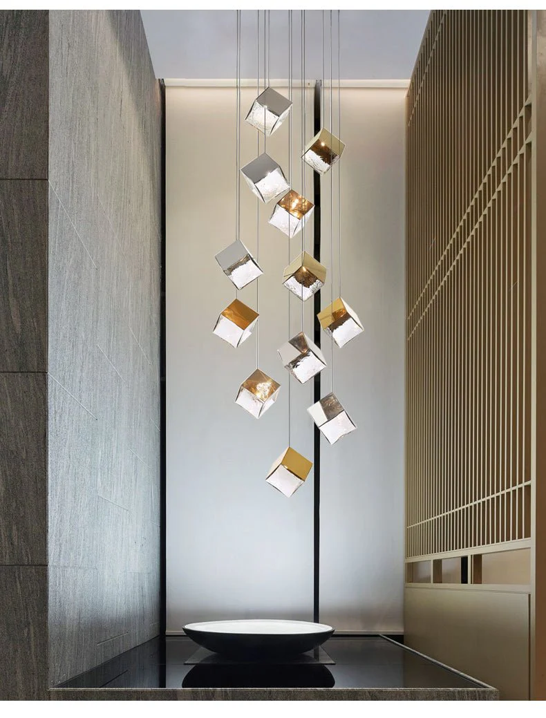 Cubic Luster Cascade Chandelier - Image 28
