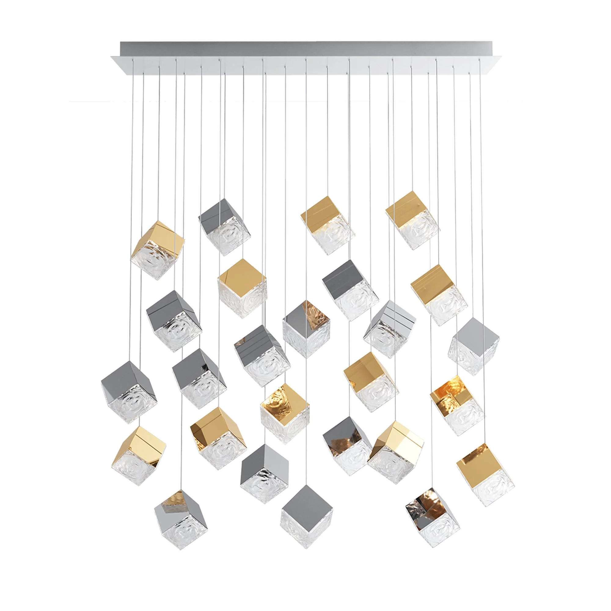 Cubic Luster Cascade Chandelier - Image 39