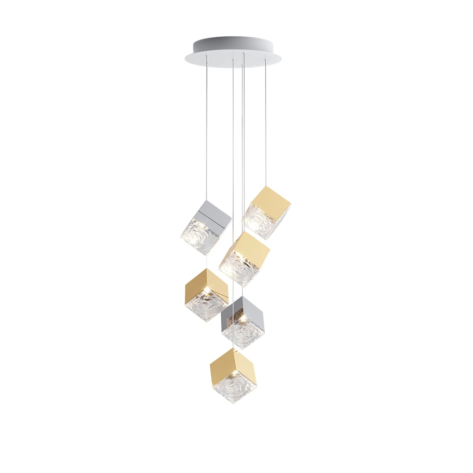 Cubic Luster Cascade Chandelier - Image 41