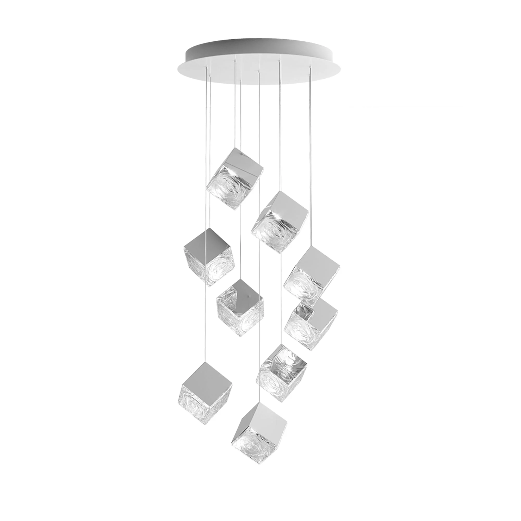 Cubic Luster Cascade Chandelier - Image 48