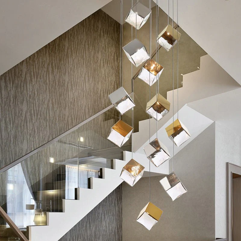 Cubic Luster Cascade Chandelier - Image 6