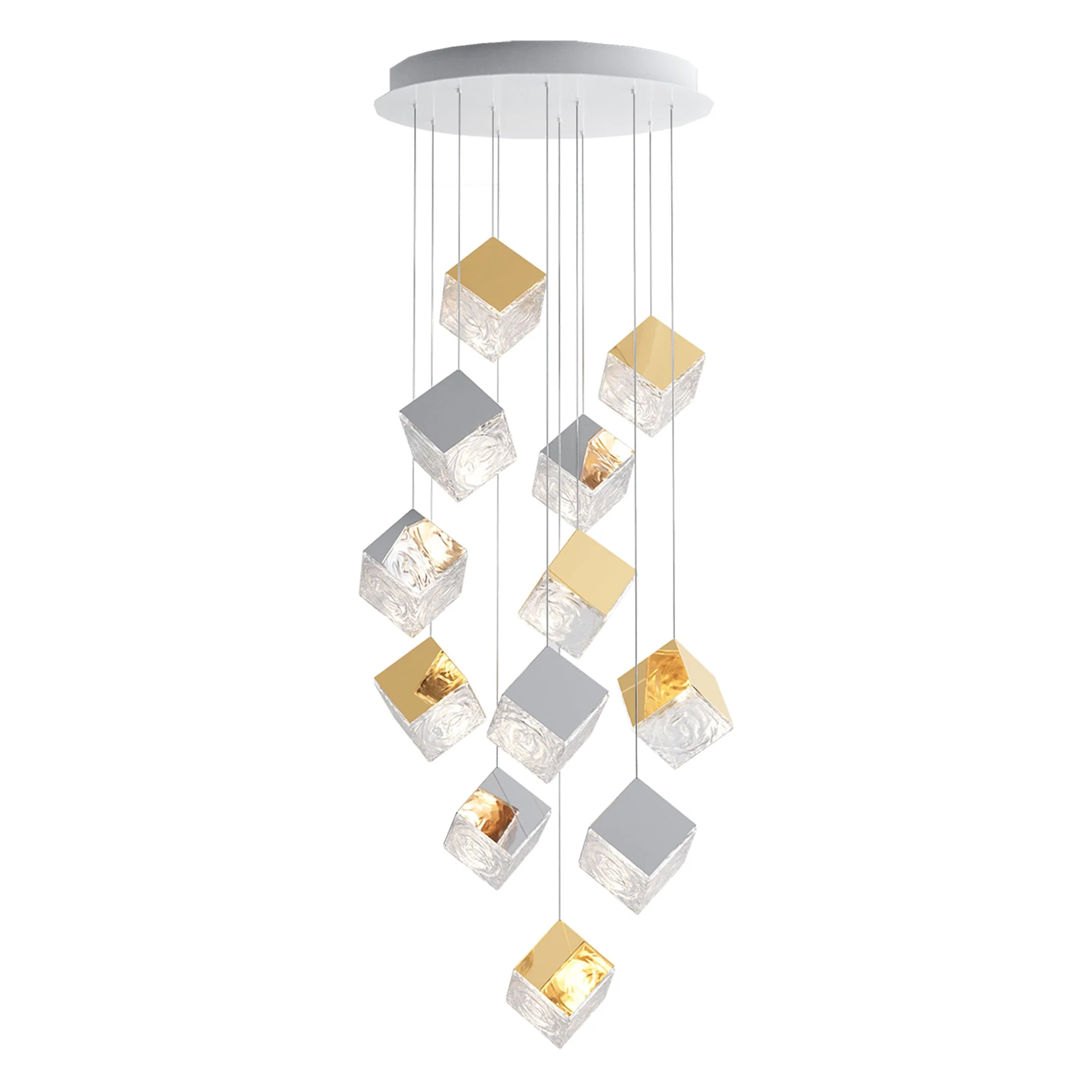 Cubic Luster Cascade Chandelier - Image 61