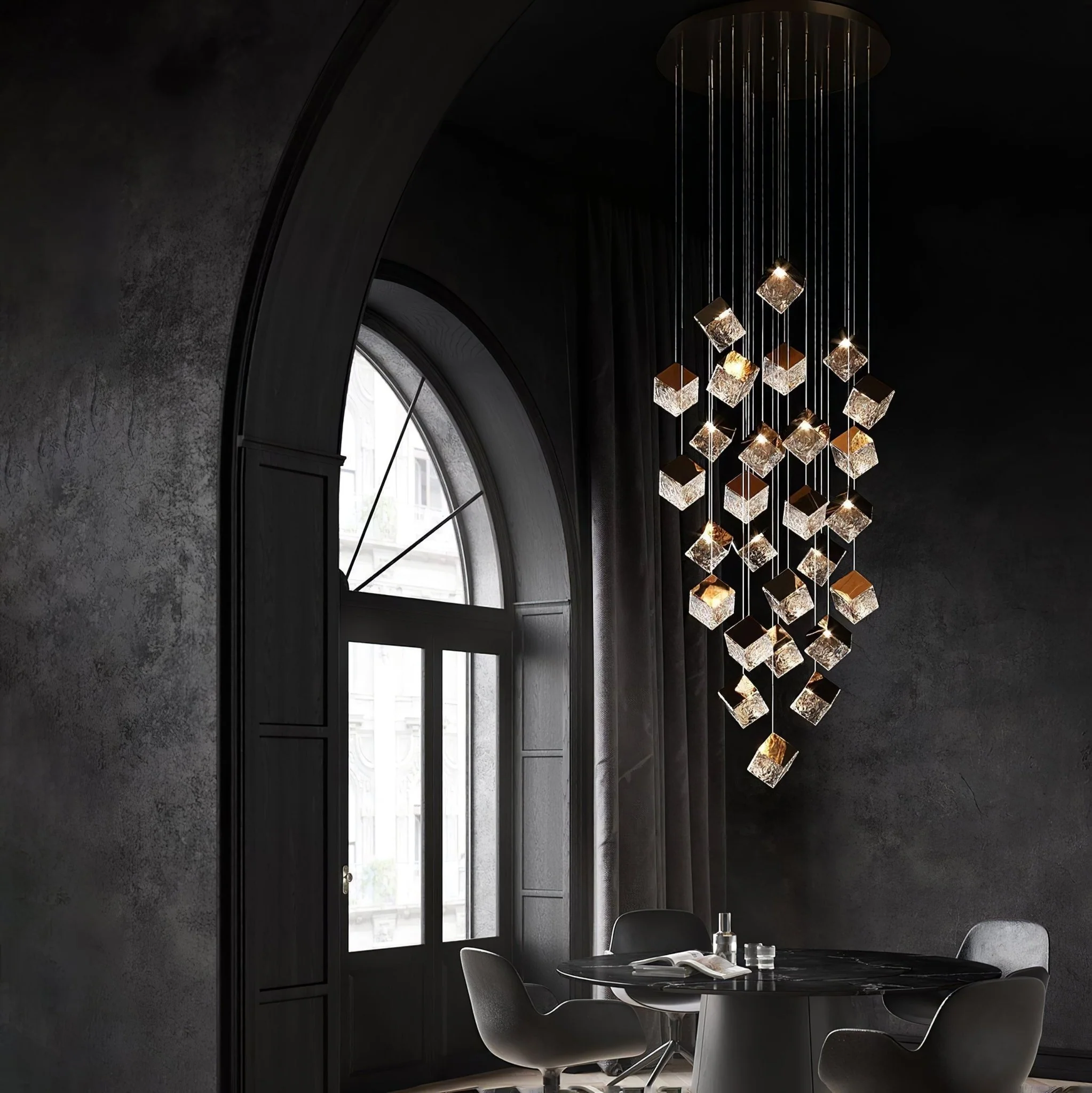 Cubic Luster Cascade Chandelier - Image 73