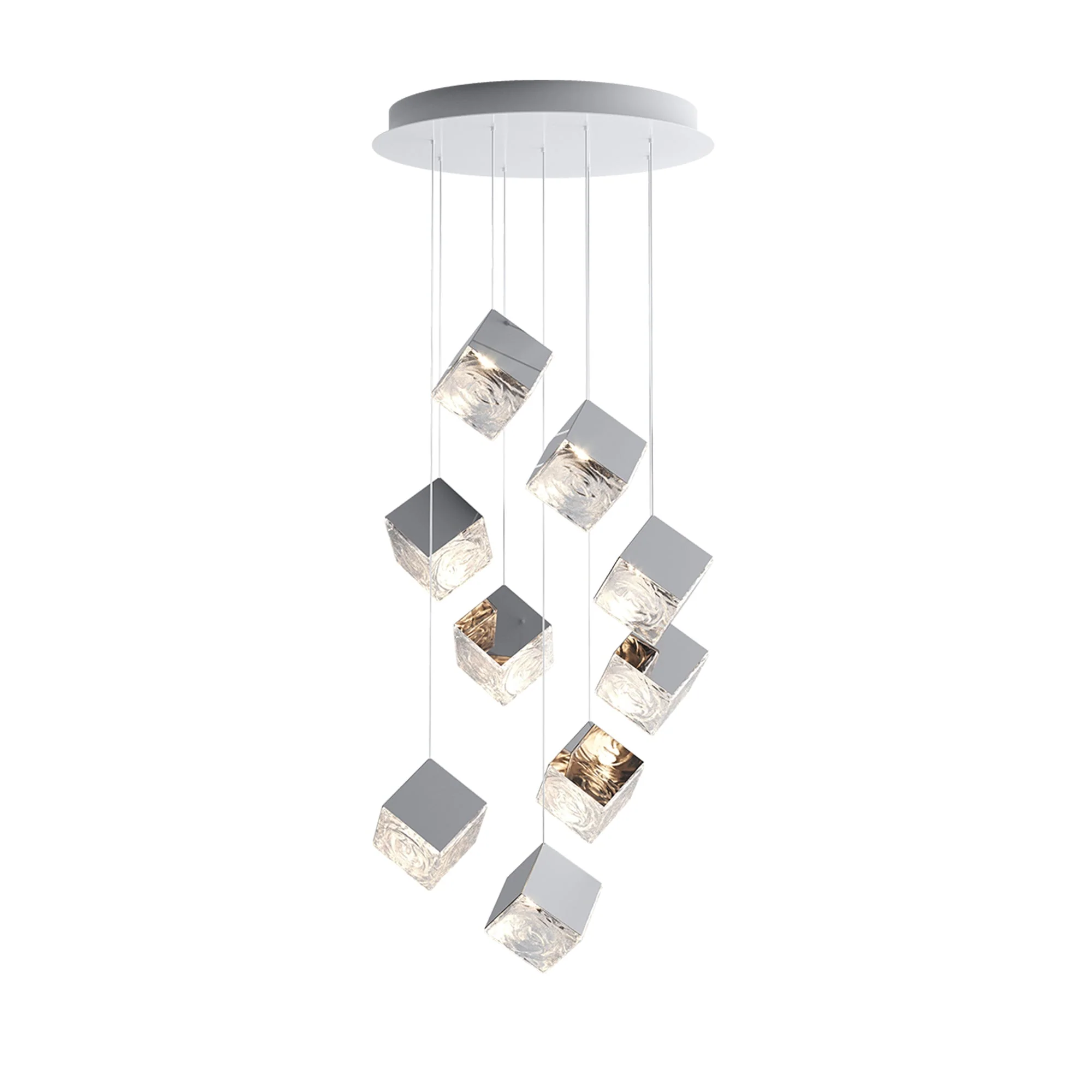 Cubic Luster Cascade Chandelier - Image 79