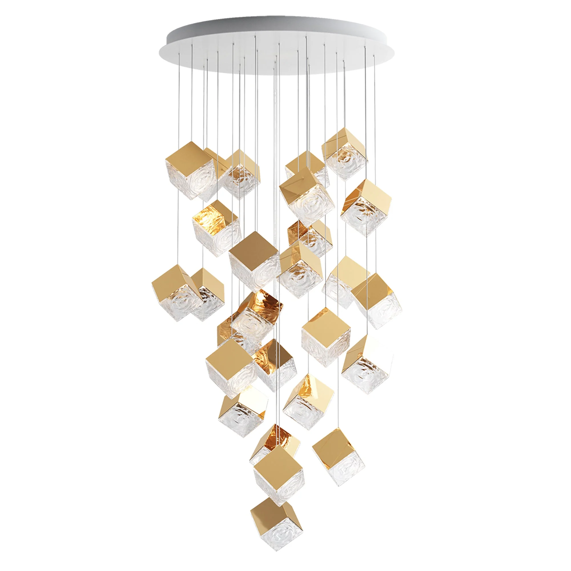 Cubic Luster Cascade Chandelier - Image 84