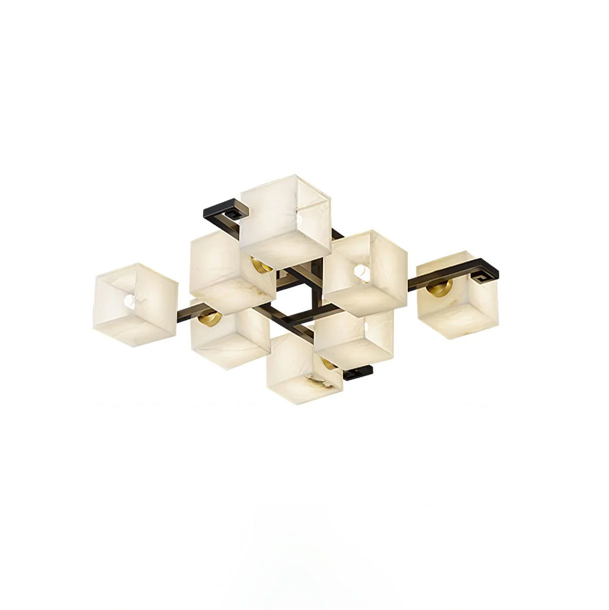 Cubist Alabaster Cluster Ceiling Lamp - Image 33