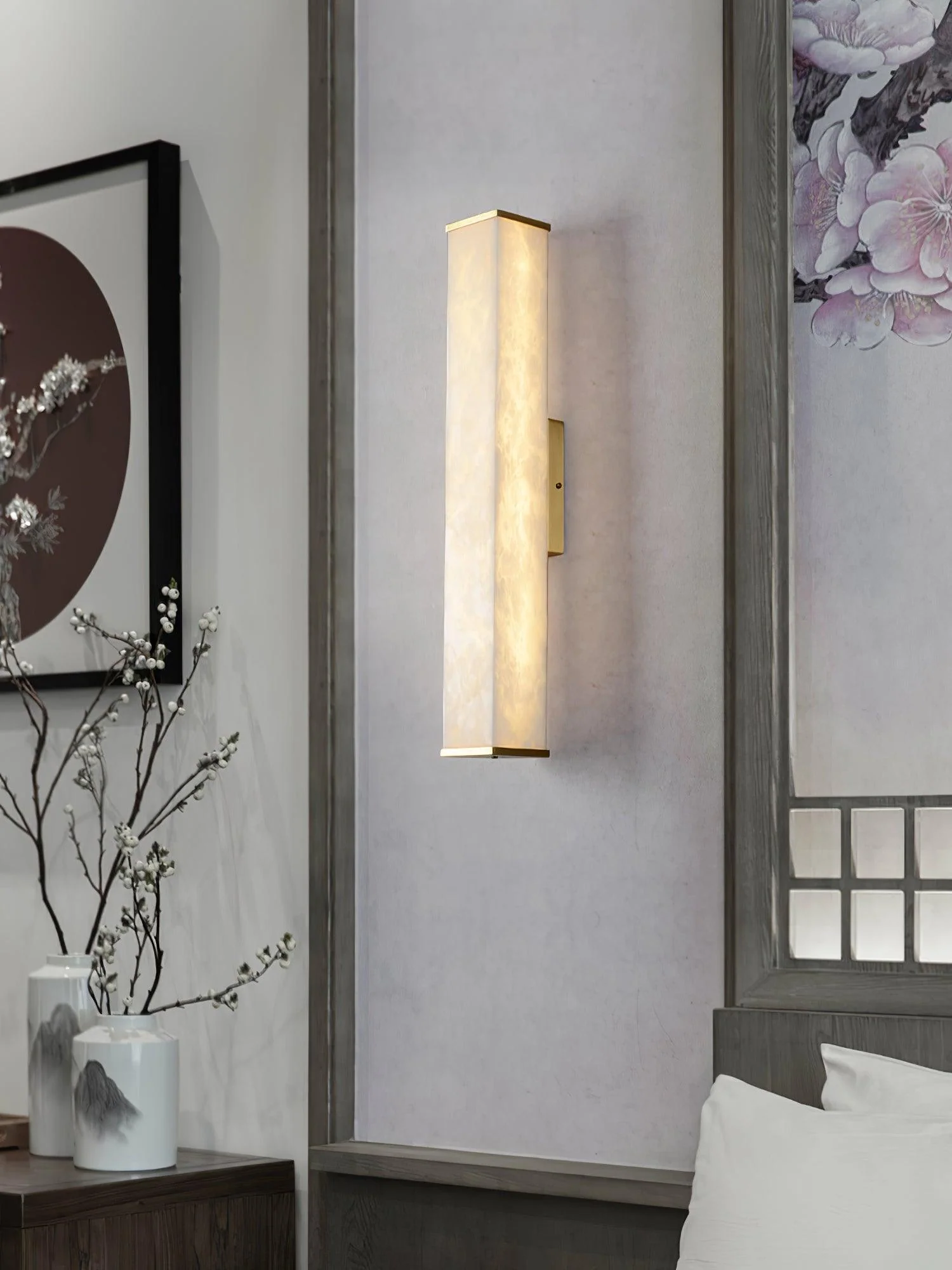 Cuboid Alabaster Wall Light - Image 19