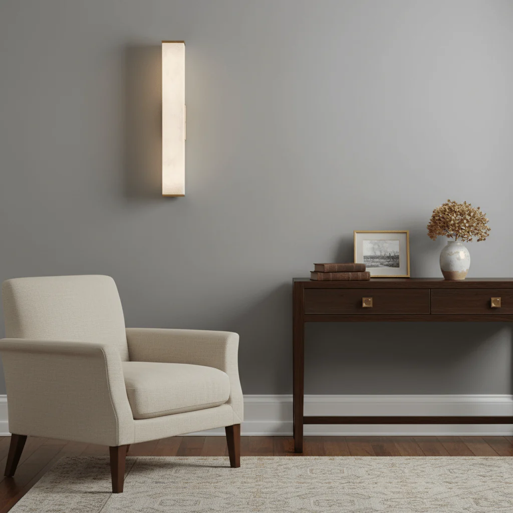 Cuboid Alabaster Wall Light - Image 9