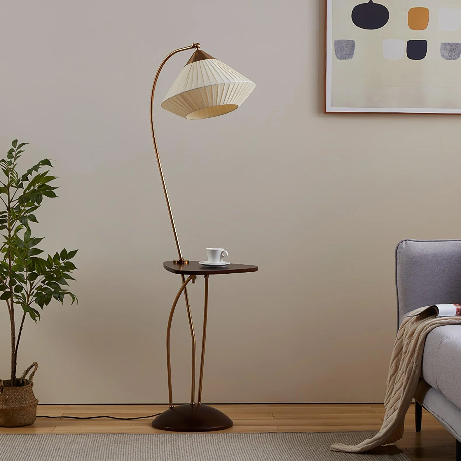 Curve With Table Floor Lamp - Image 11
