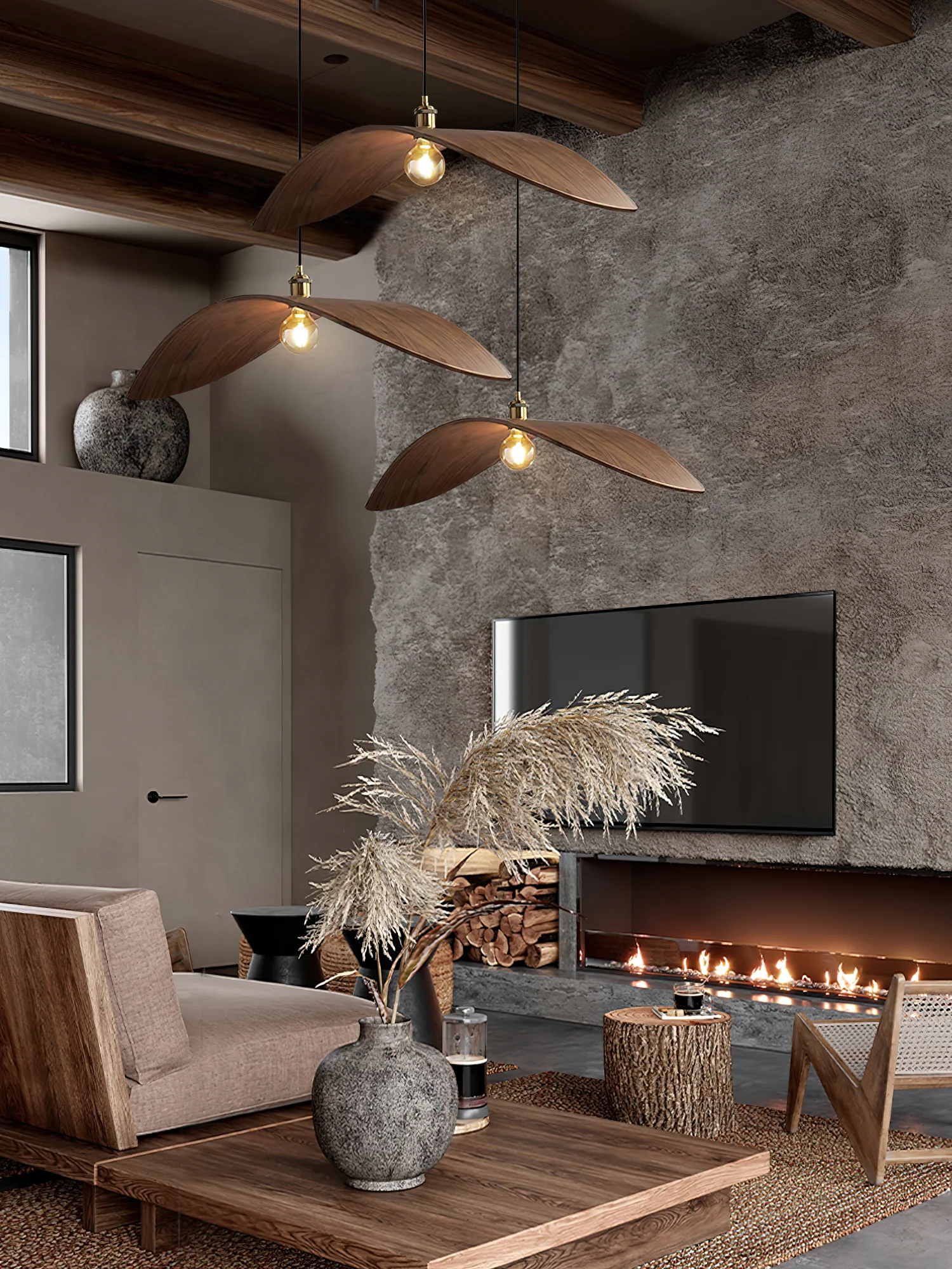 Curve Wooden Pendant Lamp - Image 10