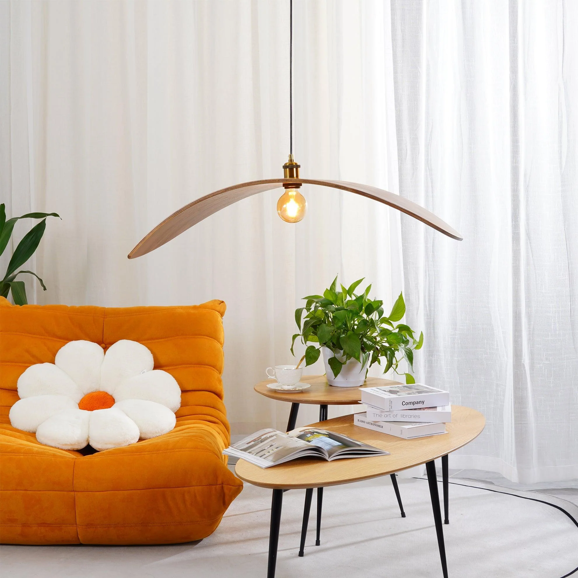 Curve Wooden Pendant Lamp - Image 13
