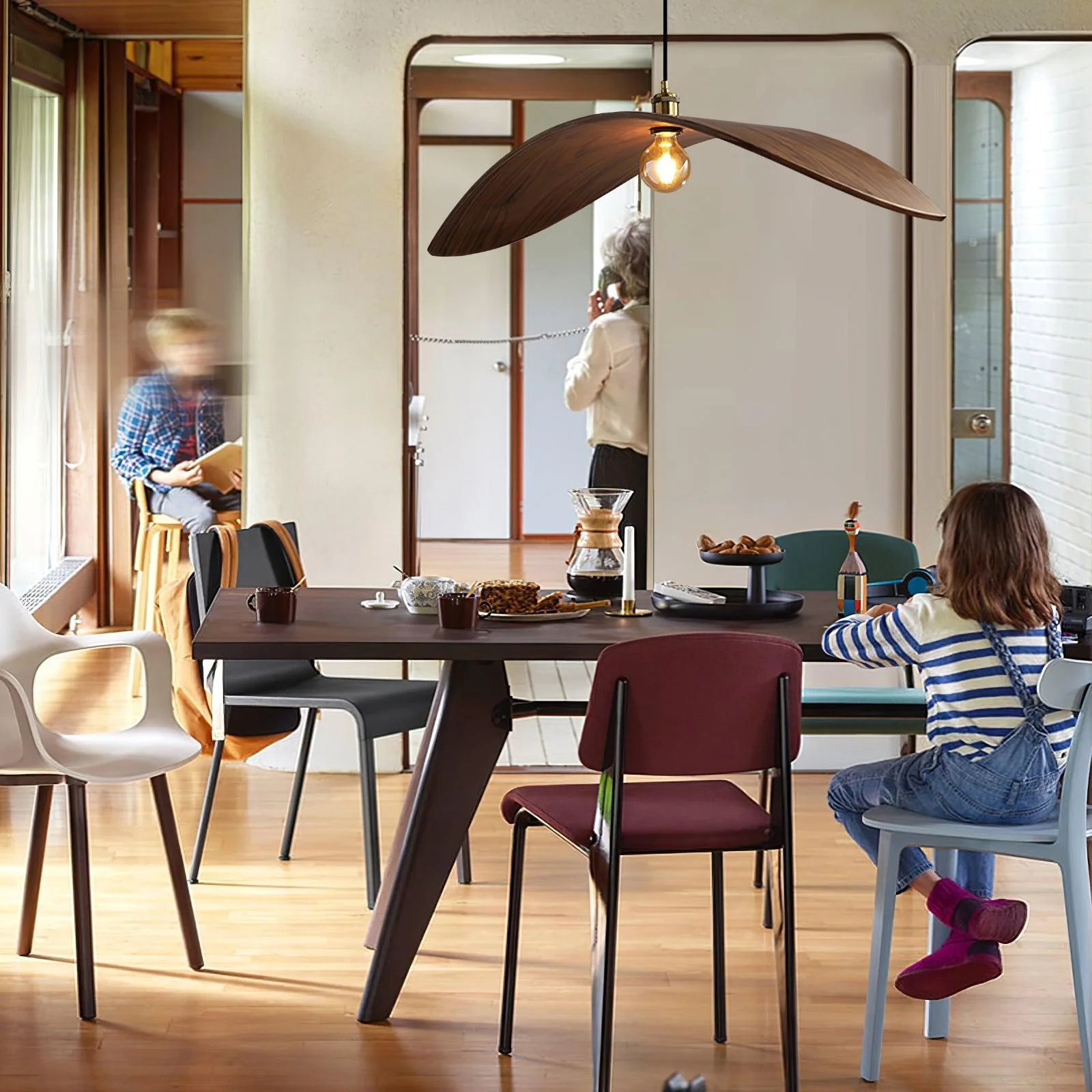 Curve Wooden Pendant Lamp - Image 15