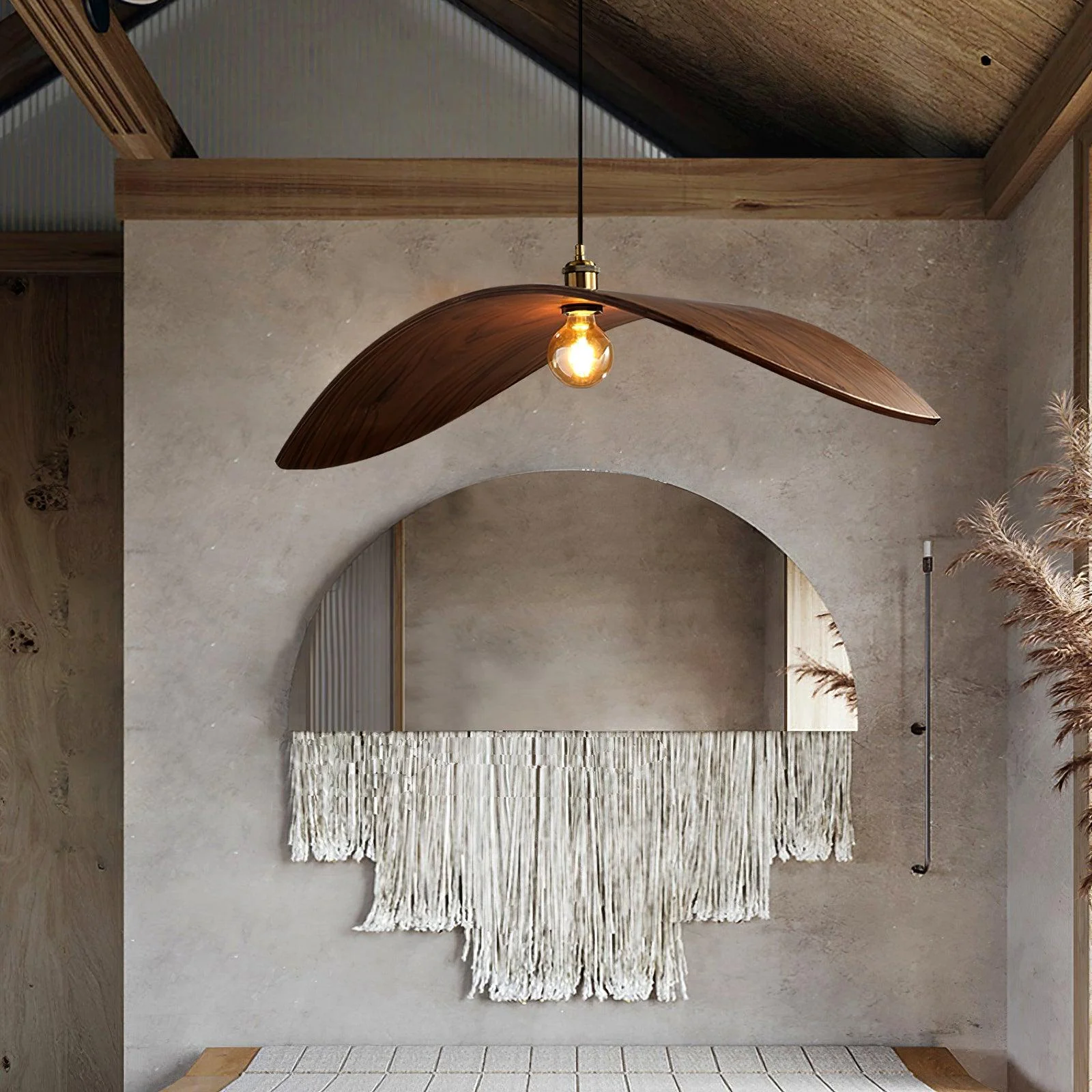 Curve Wooden Pendant Lamp - Image 16