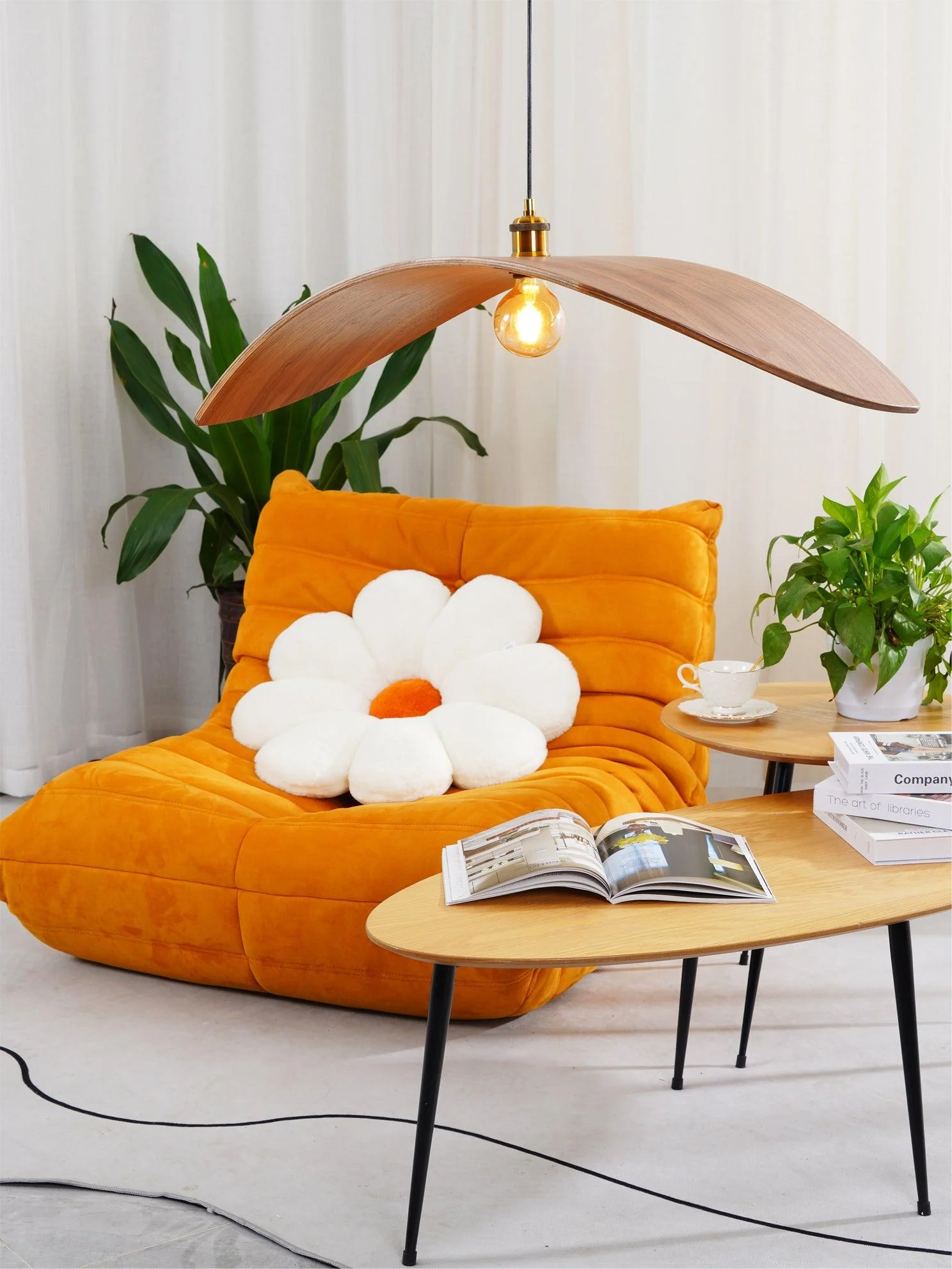 Curve Wooden Pendant Lamp - Image 20