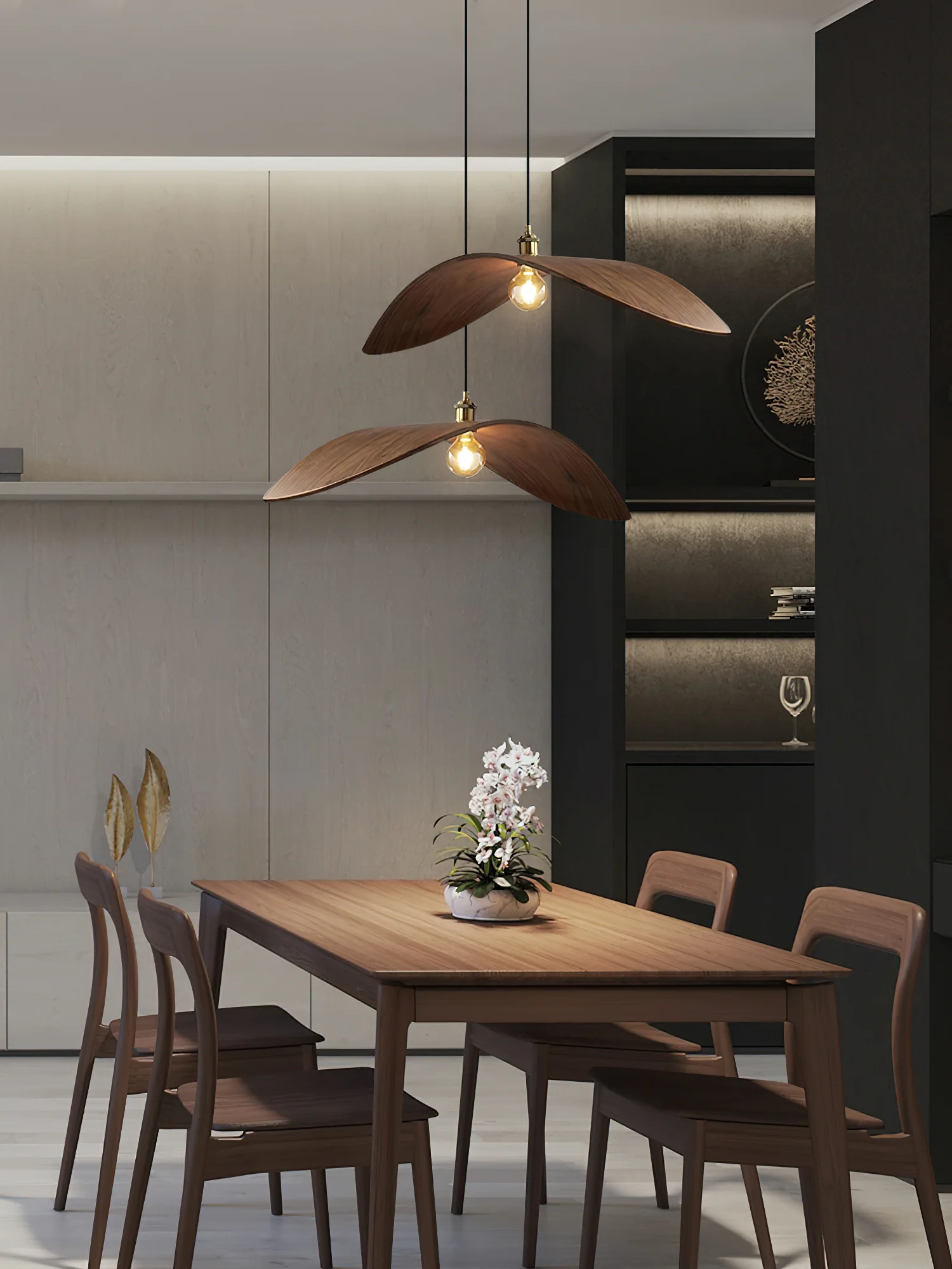 Curve Wooden Pendant Lamp - Image 8